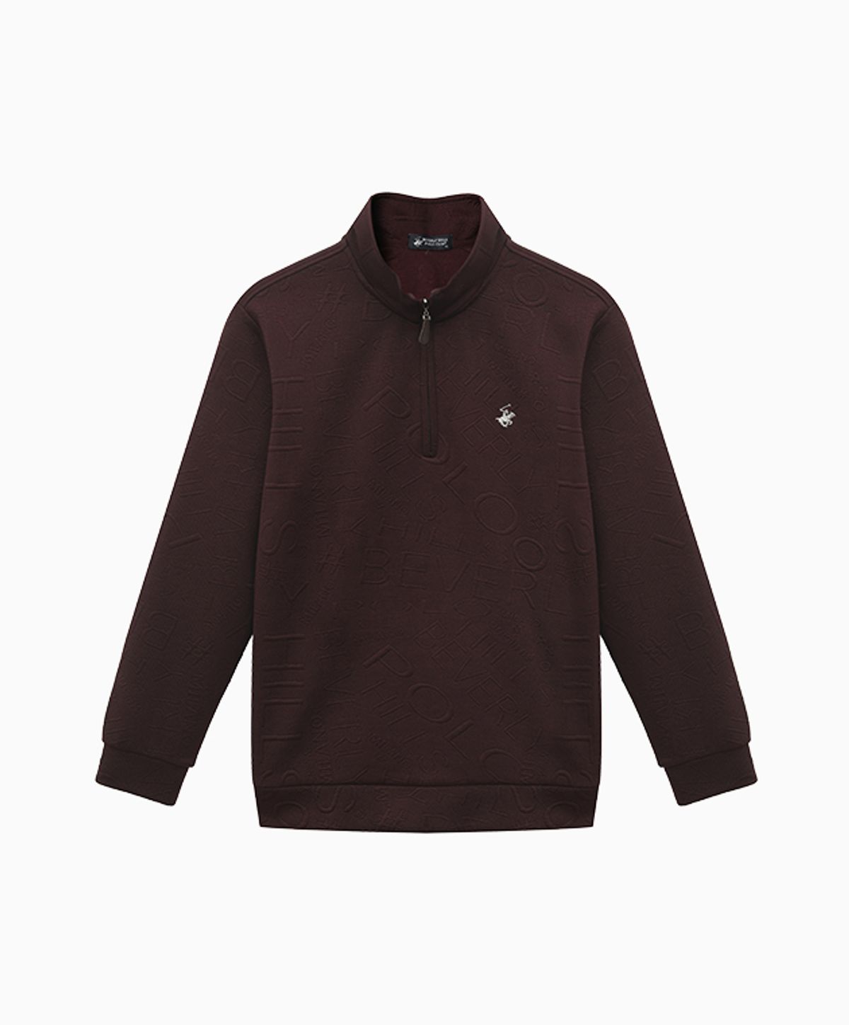 비버리힐스 폴로클럽(BHPOLOCLUB) 남성 로고 엠보 하프 집업 티셔츠 6Color TS370