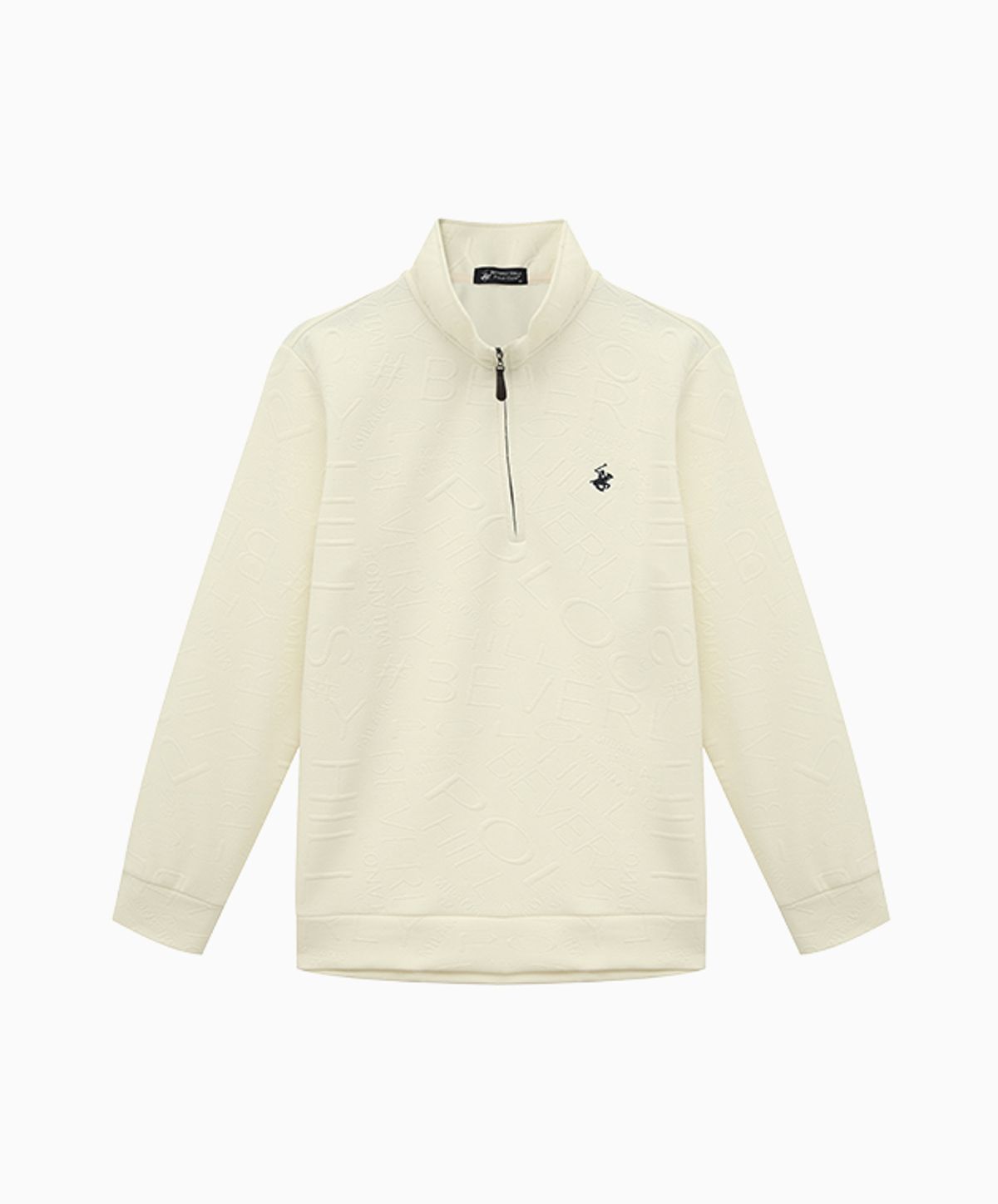 비버리힐스 폴로클럽(BHPOLOCLUB) 남성 로고 엠보 하프 집업 티셔츠 6Color TS370