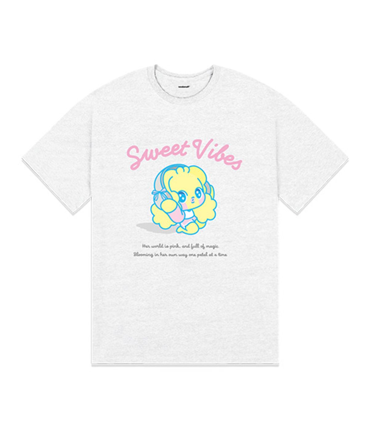 랜덤오프(RANDOMOFF) [ROF X CANNIZ] SWEET LILLY T-SHIRT (3color)