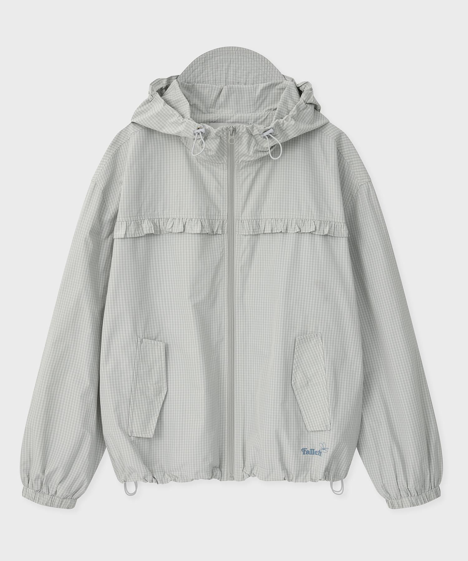 MUSINSA公式 | FALLETT Pattern Windbreaker Light Grey