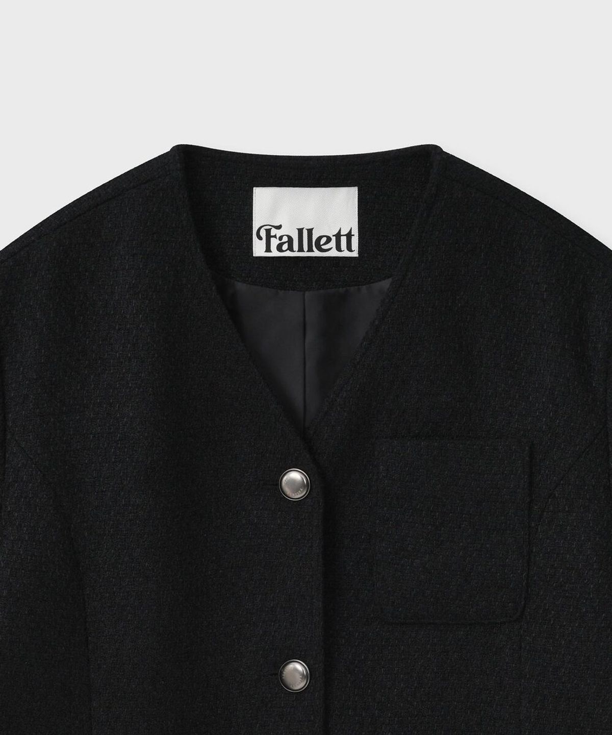 팔렛(FALLETT) 트위드 자켓 블랙