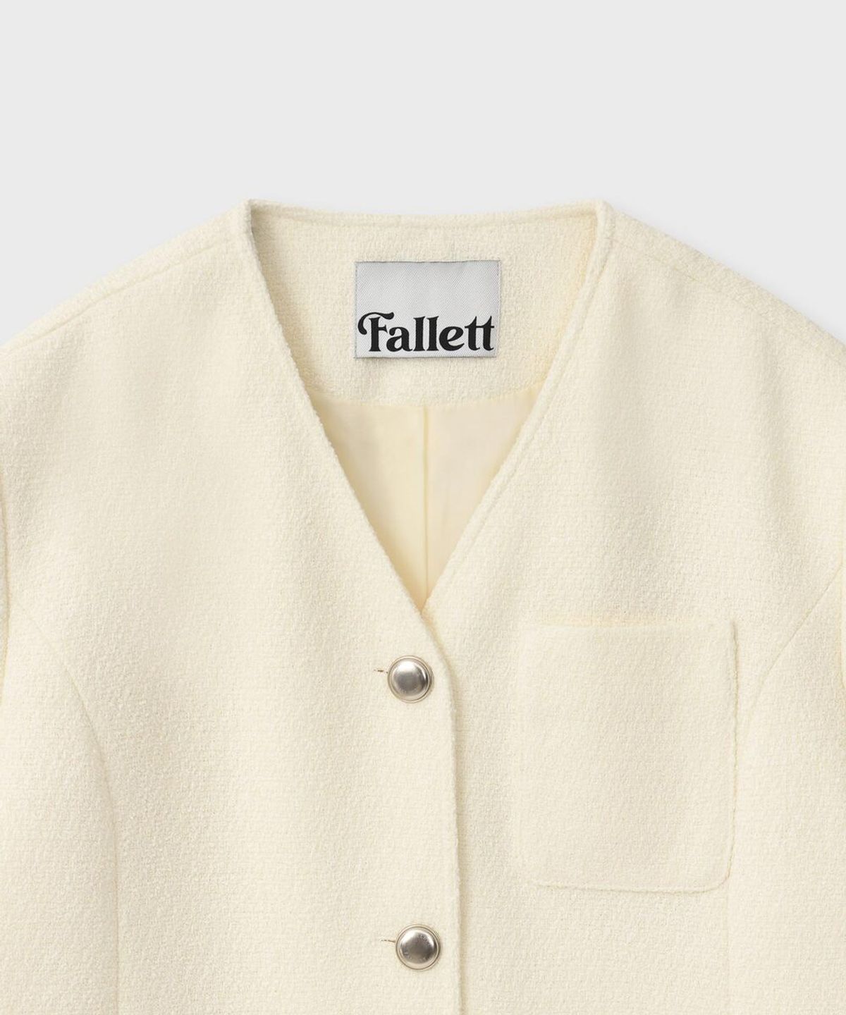 팔렛(FALLETT) 트위드 자켓 크림