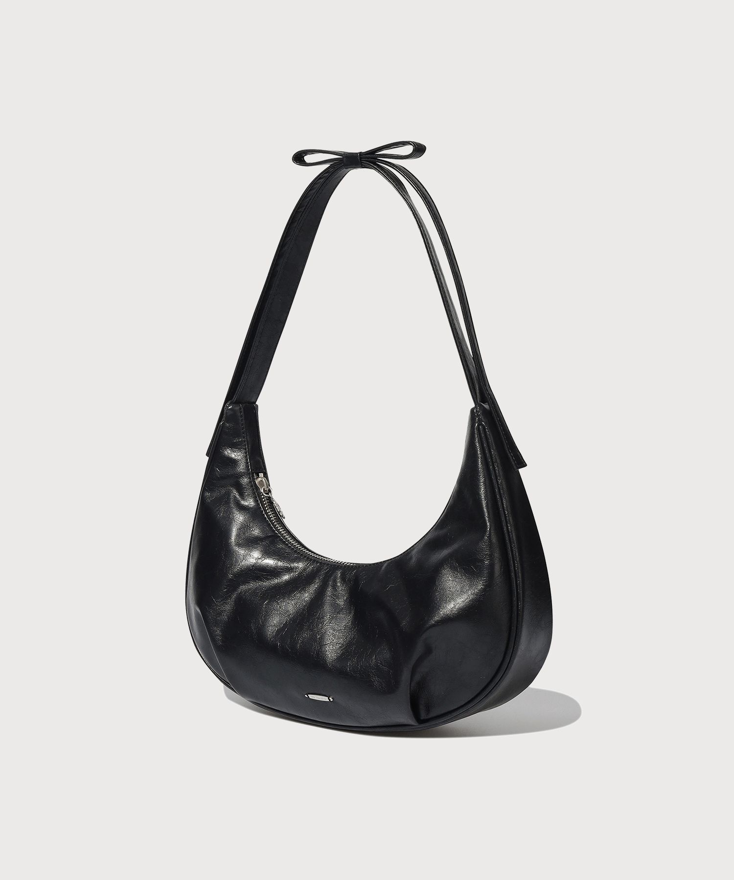 トートバッグ COVERNAT Clover Heart Ribbon Tote Bag 5JH474 MUSINSA | COVERNAT WOMAN Clover Heart Ribbon Tote Bag Black