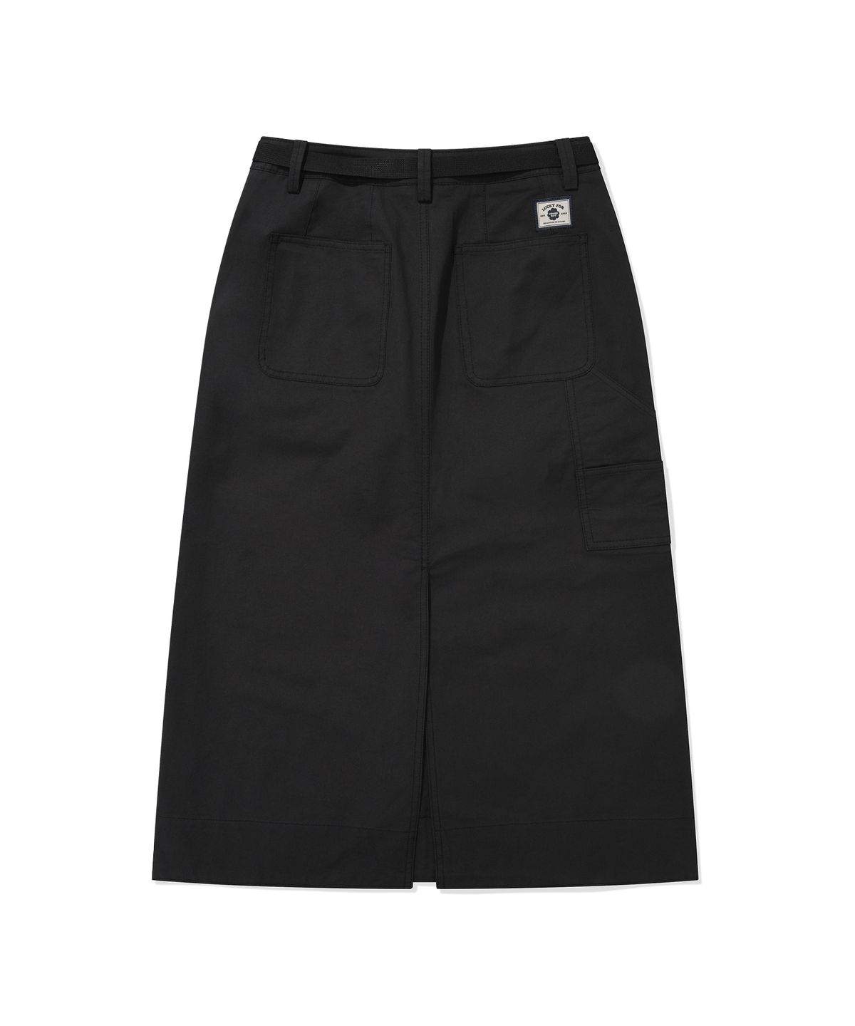 커버낫 우먼(COVERNAT WOMAN) 우먼 벨티드 퍼티그 스커트 Black