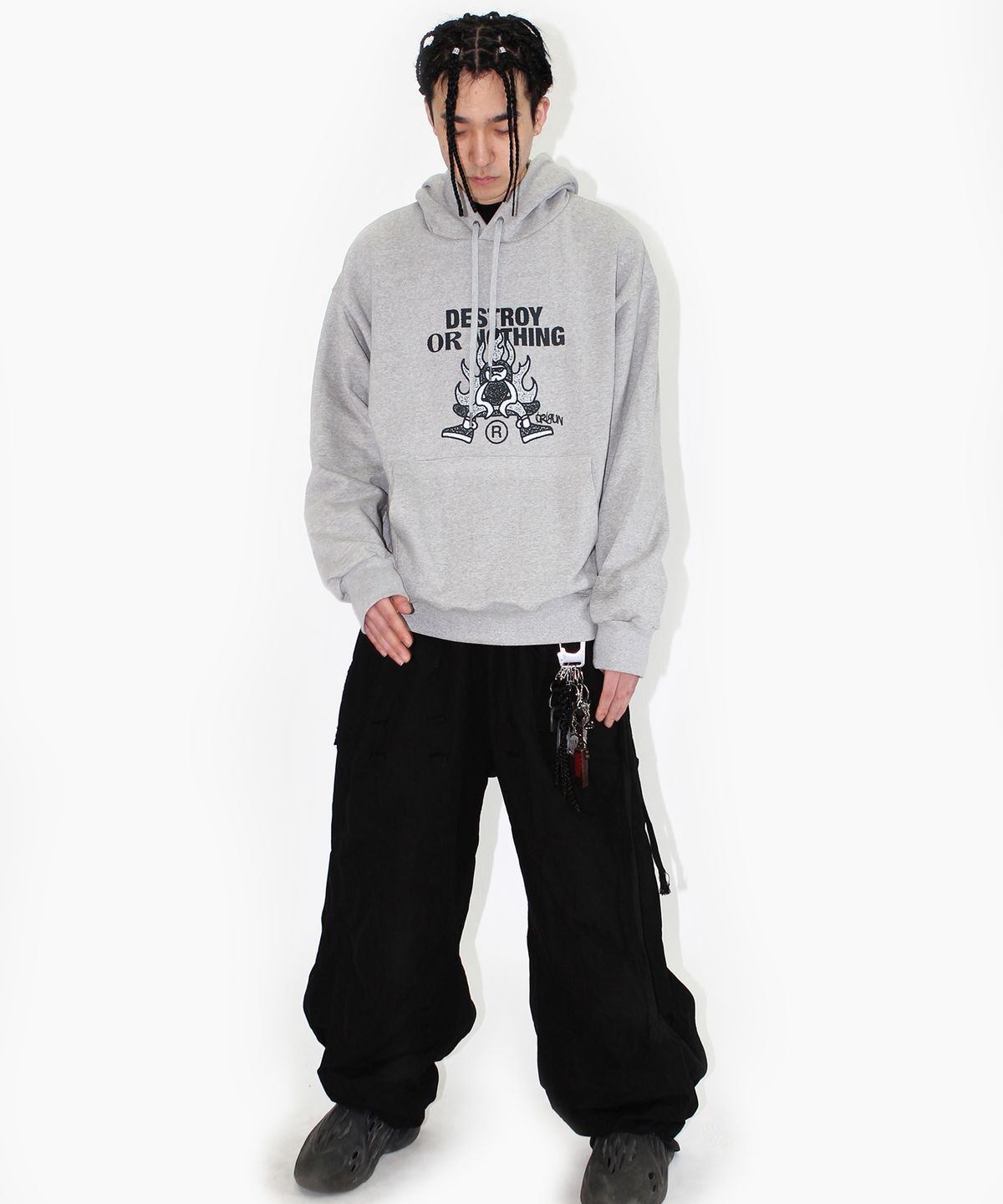 크리건(CRIGUN) destroy or nothing 후드티 (3color)