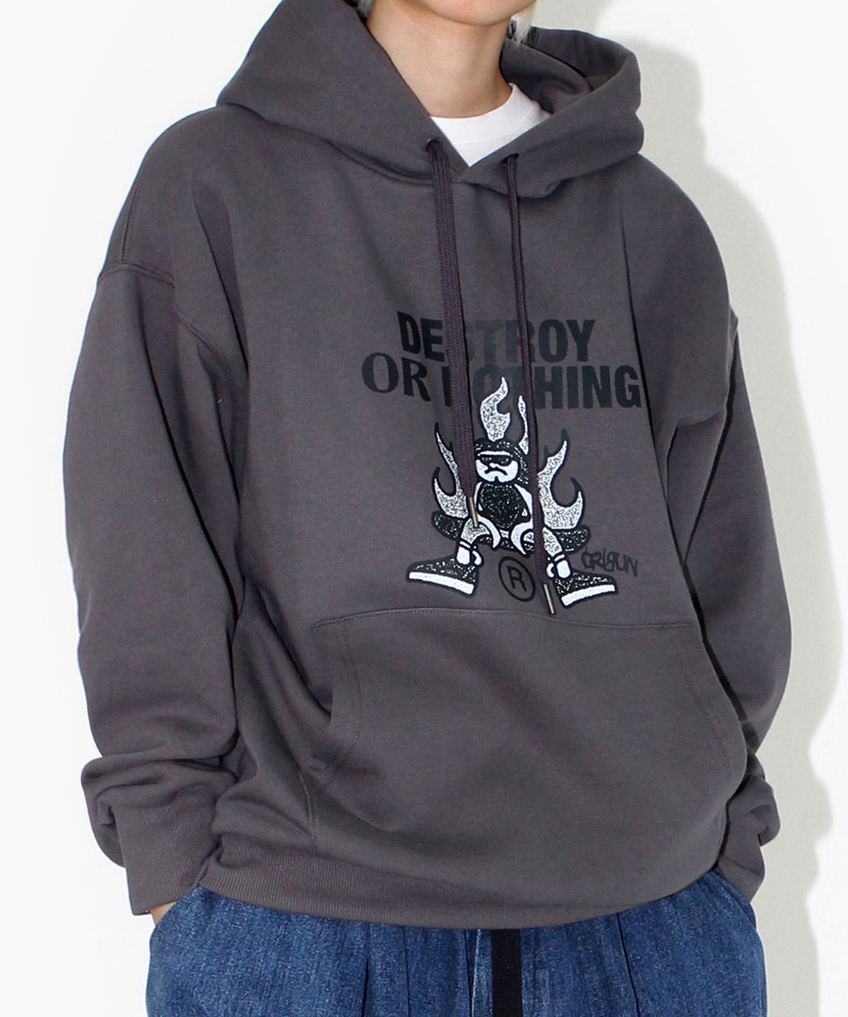 크리건(CRIGUN) destroy or nothing 후드티 (3color)