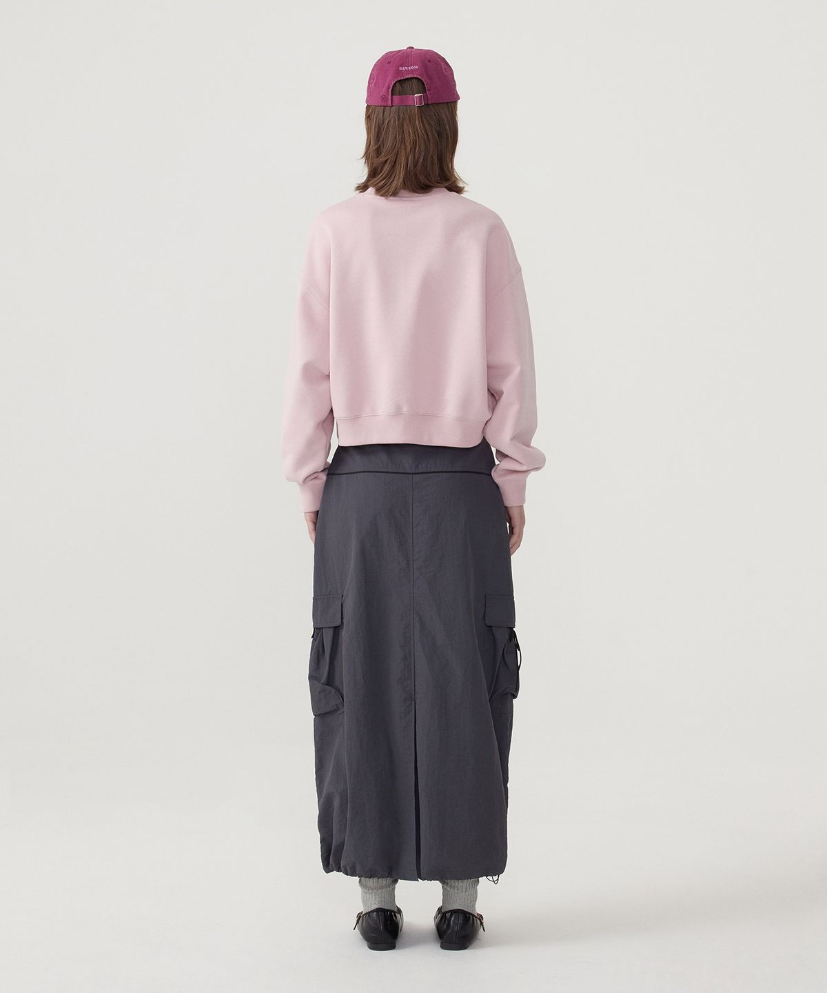 커버낫 우먼(COVERNAT WOMAN) 우먼 쿠퍼로고 맨투맨 Light Pink