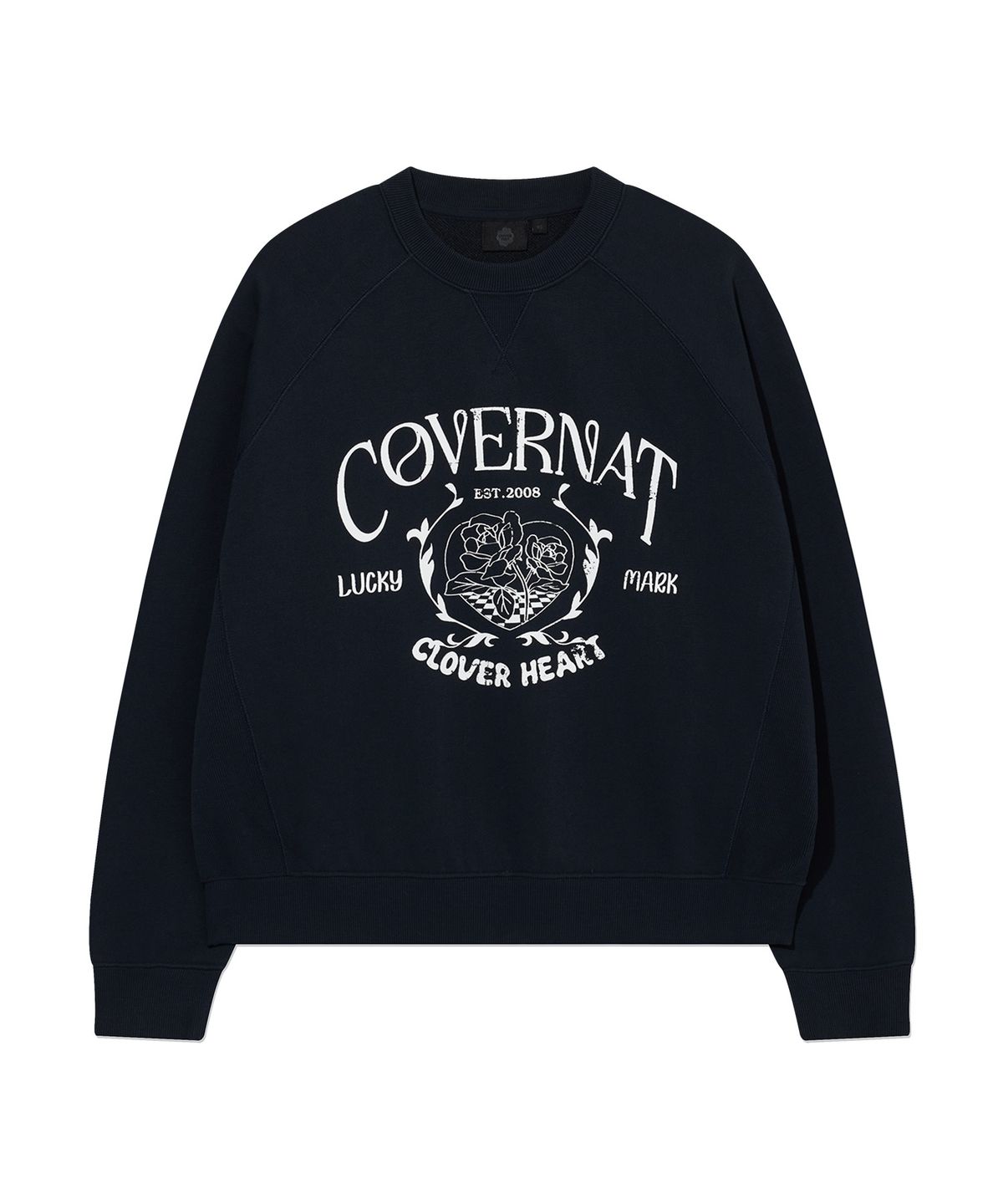 커버낫 우먼(COVERNAT WOMAN) 우먼 빈티지 그래픽 맨투맨 Navy