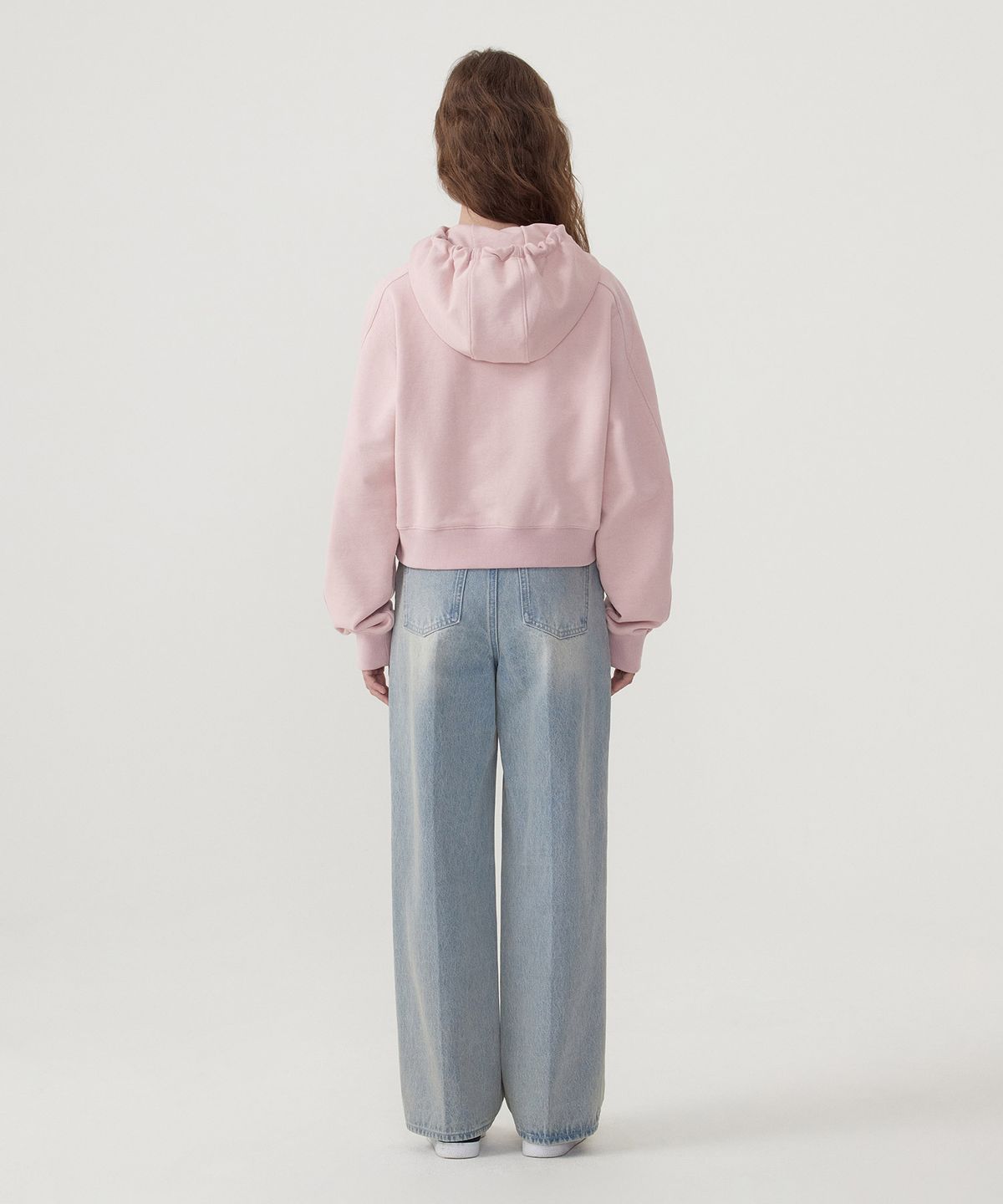 커버낫 우먼(COVERNAT WOMAN) 우먼 아치 쿠퍼로고 후디 Light Pink