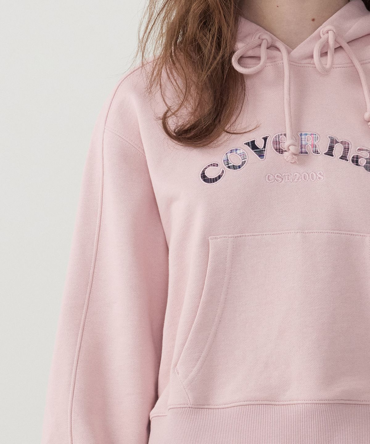 커버낫 우먼(COVERNAT WOMAN) 우먼 아치 쿠퍼로고 후디 Light Pink