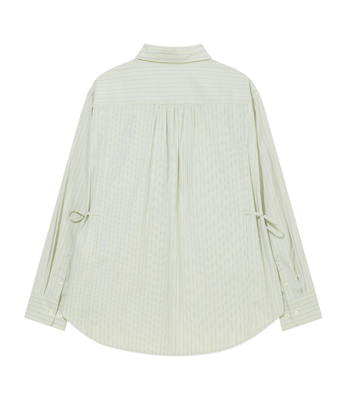 커버낫 우먼(COVERNAT WOMAN) 우먼 오버핏 스트라이프 셔츠 Light Green