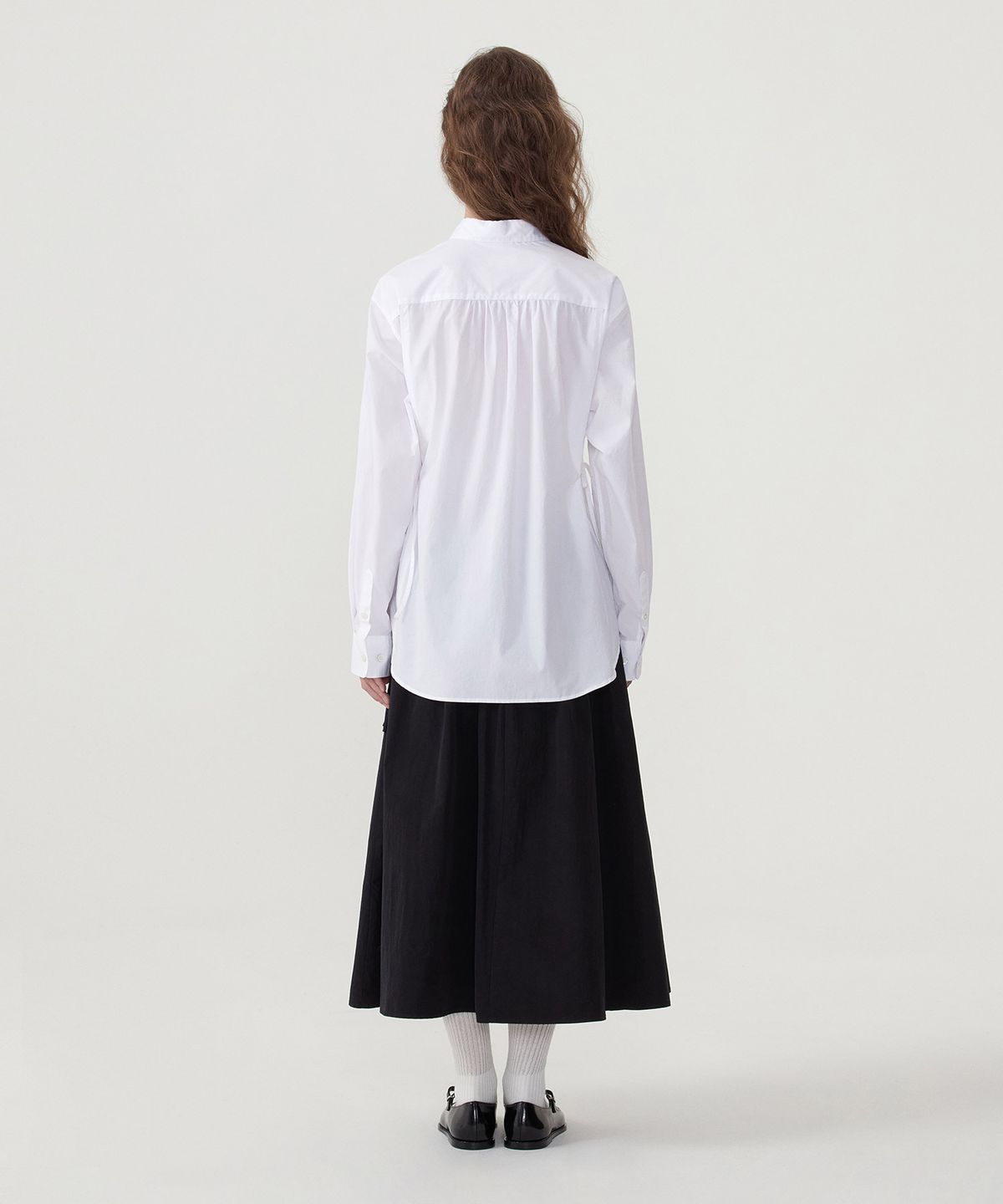 커버낫 우먼(COVERNAT WOMAN) 우먼 오버핏 포플린 셔츠 White