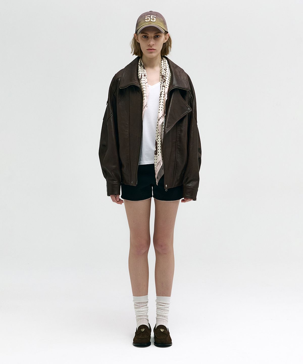 마지셔우드(MARGESHERWOOD) MARGE HEART LOAFERS_brown suede
