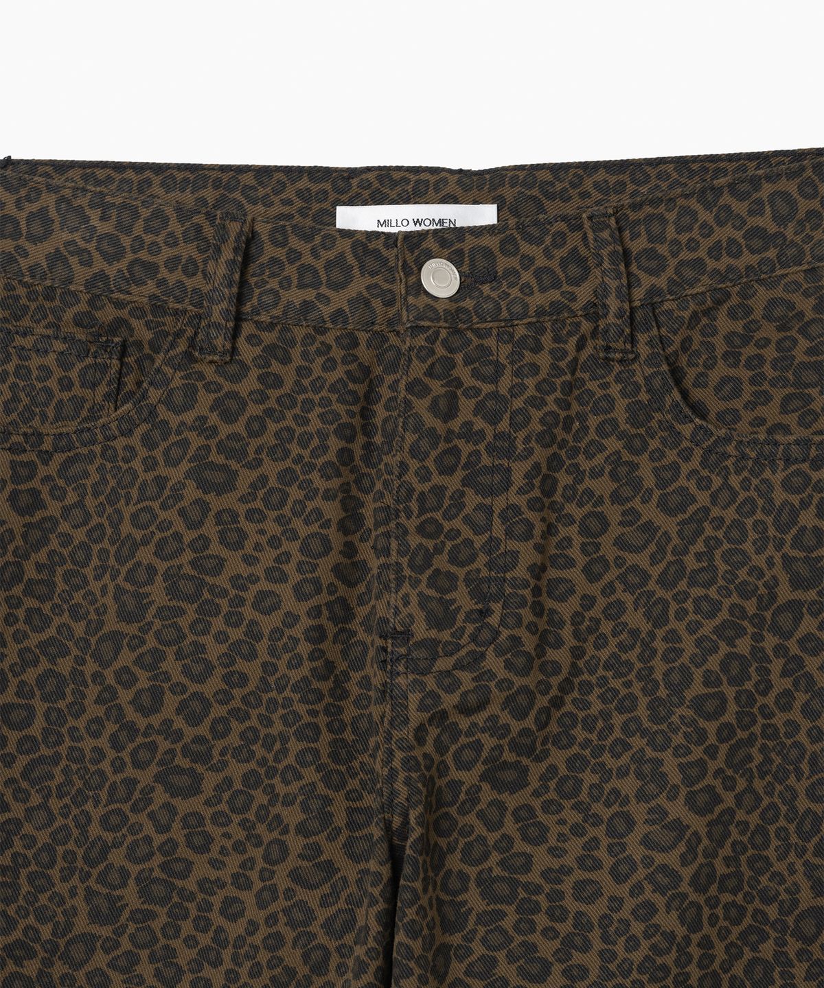 밀로 우먼(MILLO WOMEN) 더블니 코튼 루즈 팬츠 [브라운]