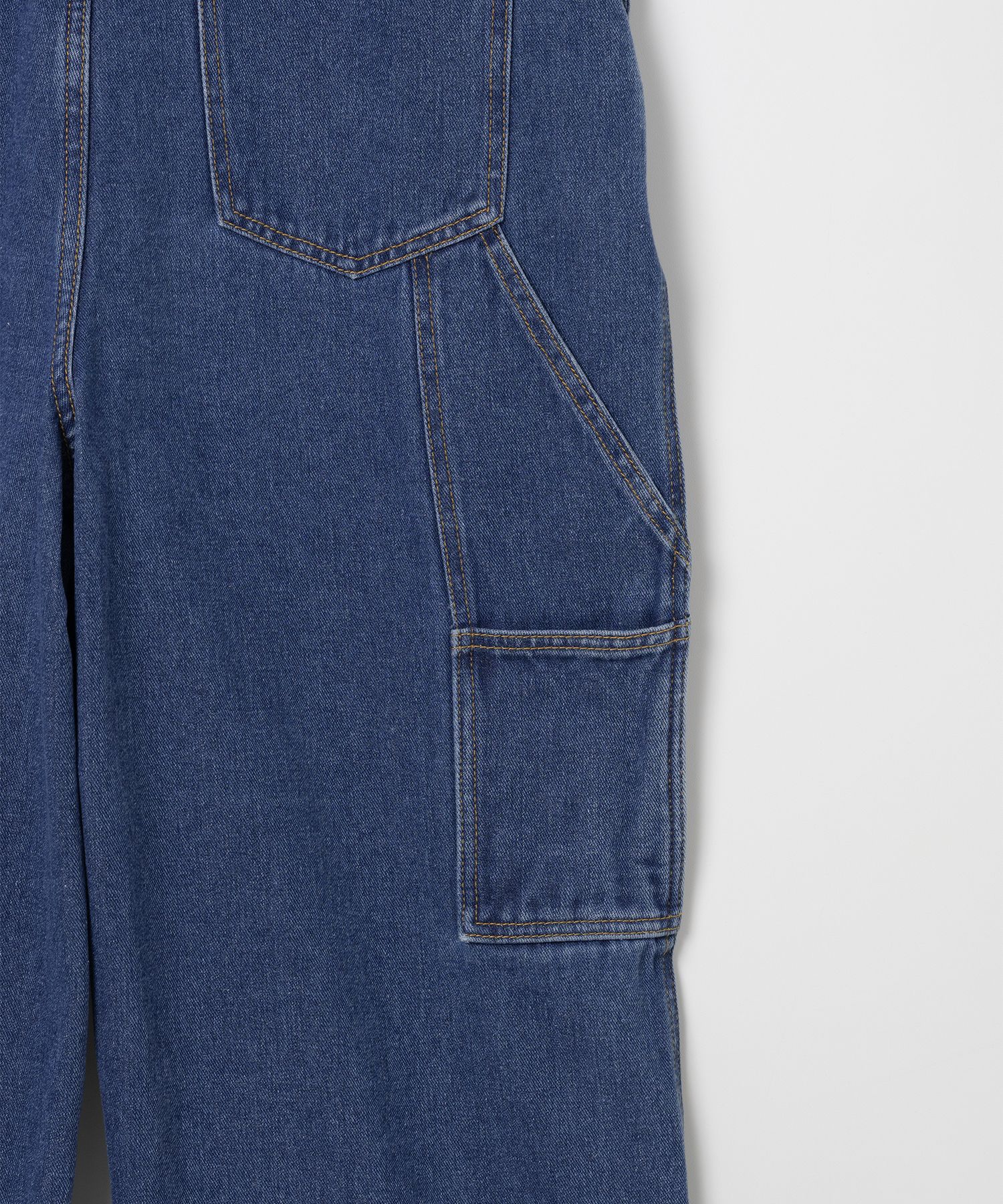 MILLO WOMEN ■ Double Knee Cross Overalls デニム MUSINSA | MILLO WOMEN Double knee Cross Overalls [Blue]