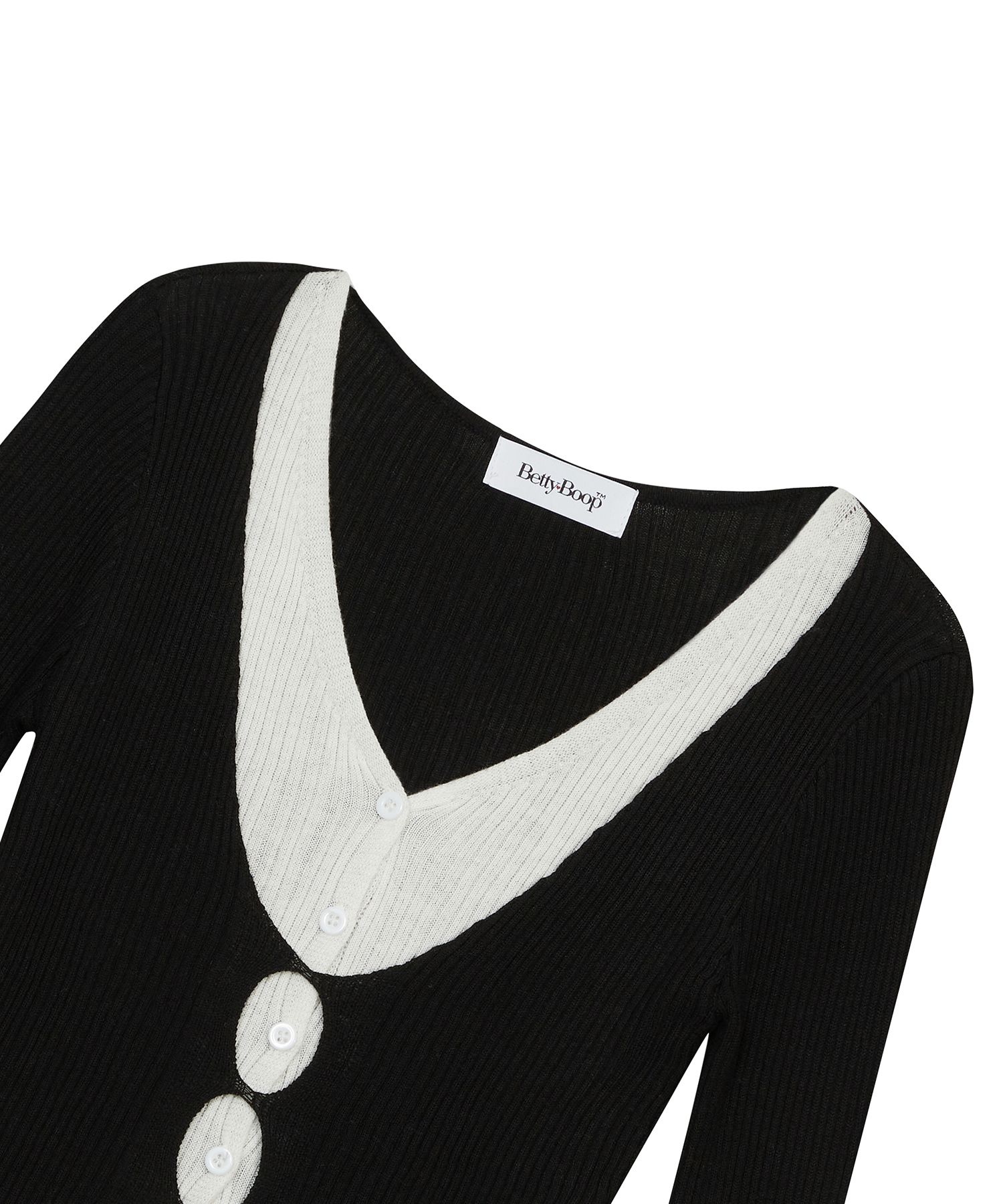 2025新入荷 Betty CANVAS ULKIN | MUSINSA公式 Boop Knit_Black Cutout Layered トップス