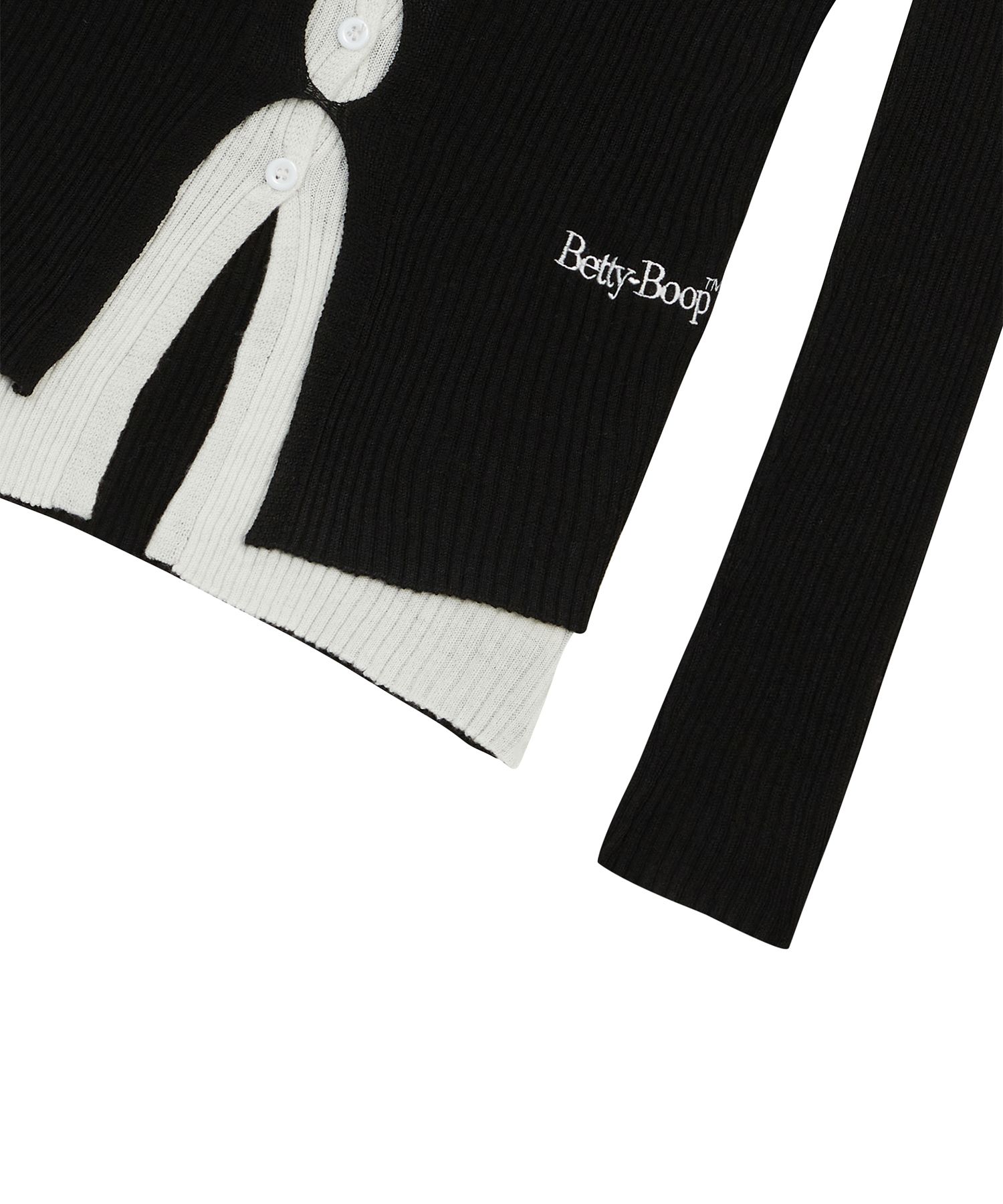 【2025年製 新品】 Boop Betty CANVAS ULKIN | MUSINSA公式 Layered Knit_Black Cutout トップス