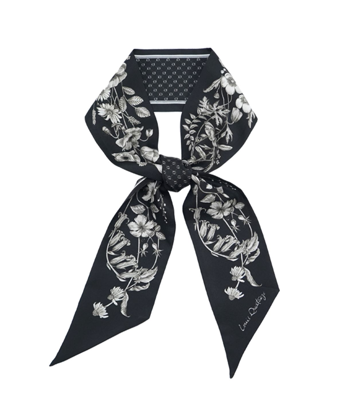 루이까또즈스카프(LOUIS QUATORZE SCARF) 실크 루이스가든방도 블랙