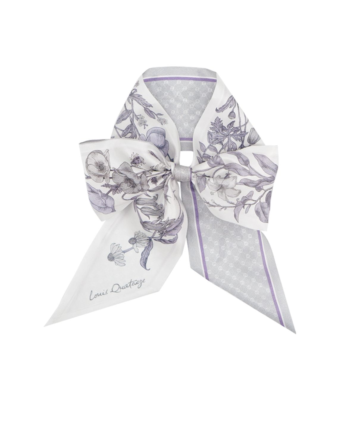 루이까또즈스카프(LOUIS QUATORZE SCARF) 실크 루이스가든방도 그레이