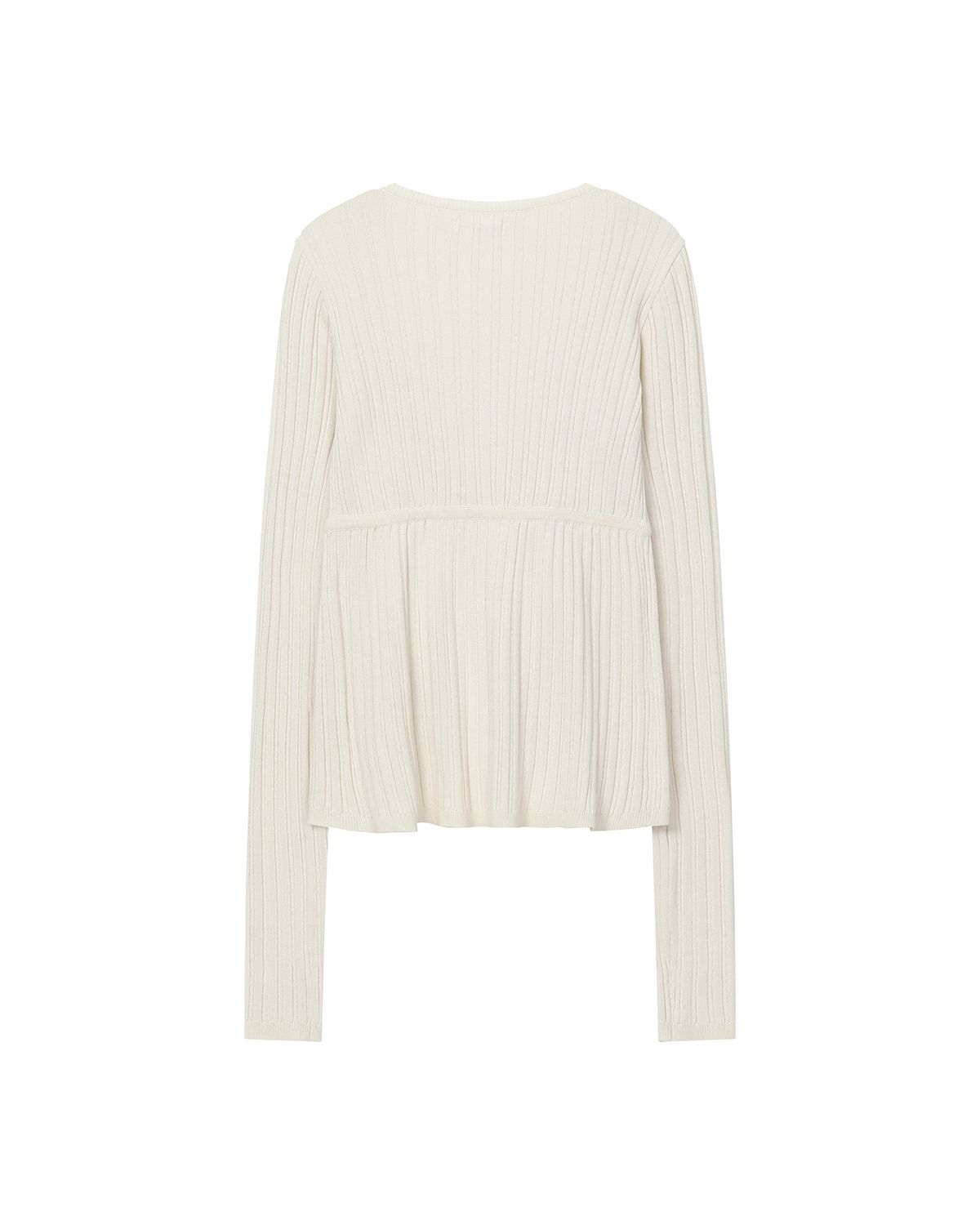 미세키서울(MISEKI SEOUL) Ribbed layered cardigan knit IVORY