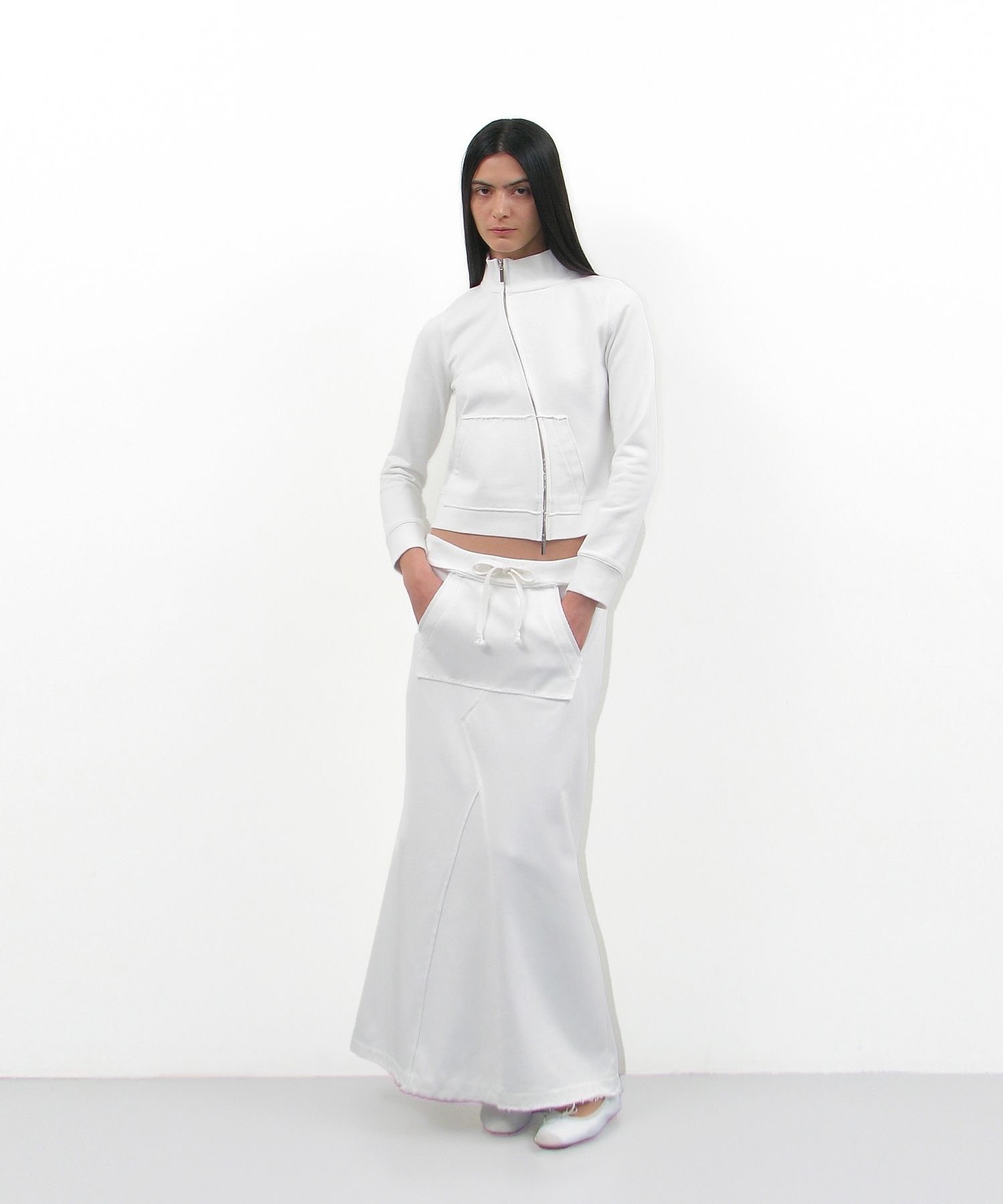PARTIMENTO WOMAN ♥ CUT-OFF 93 UNBALANCED TRACK ZIP-UP MUSINSA | PARTIMENTO WOMEN Cutoff 93 Unbalanced Track Zip