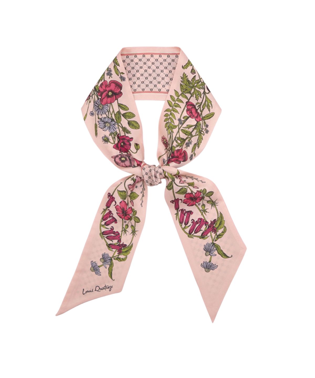루이까또즈스카프(LOUIS QUATORZE SCARF) 실크 루이스가든방도 핑크