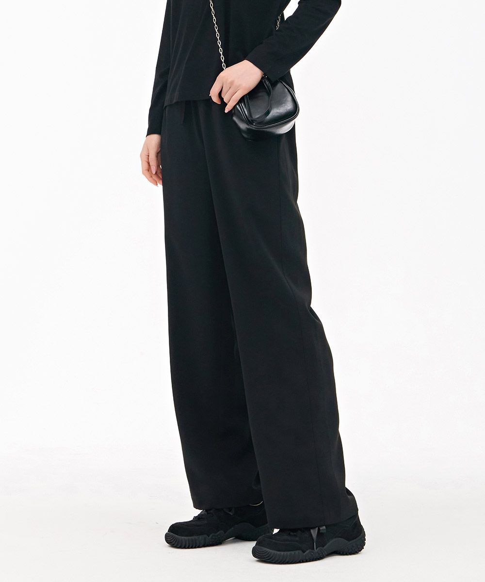 MUSINSA | CHASECULT Women's Cooling Wide Pants - Black