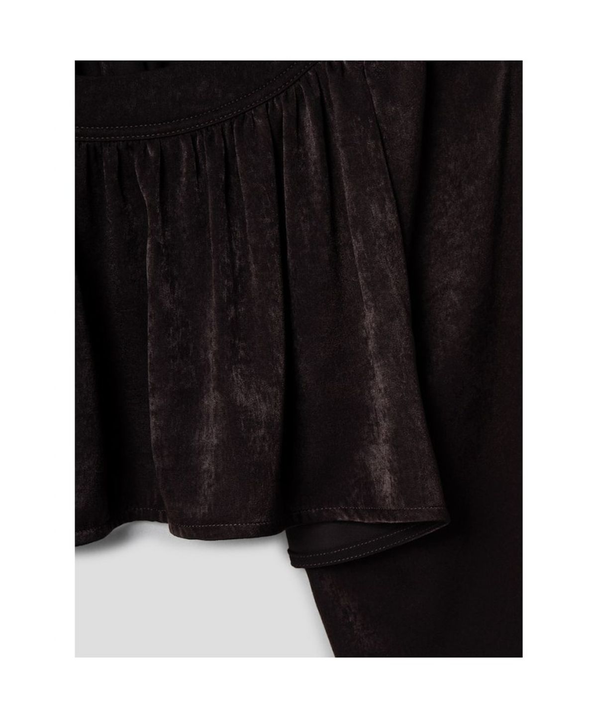 앙개(ANGGAE) Brown Chou Chou Blouse  Brown