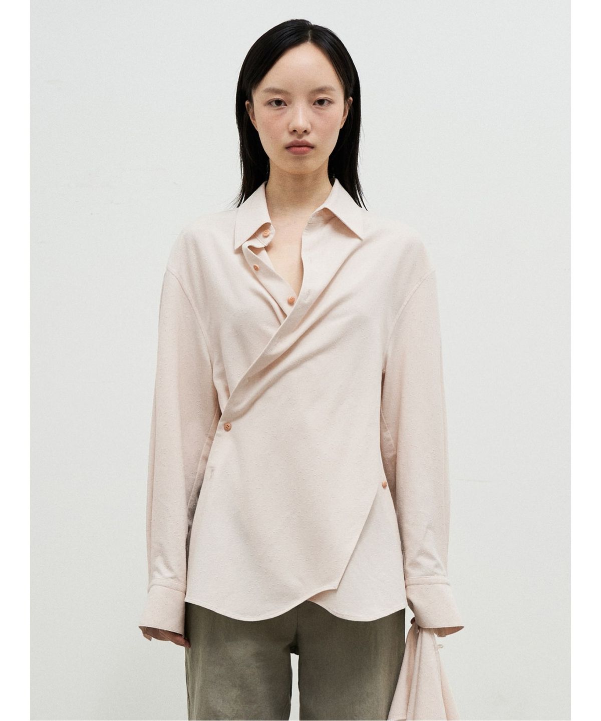 앙개(ANGGAE) MultiWay Apron Long Shirts  Ivory
