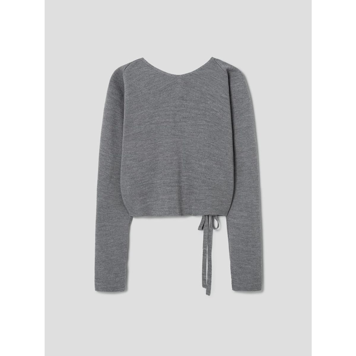 앙개(ANGGAE) Ballet Trainer Wrap Cardigan  Grey
