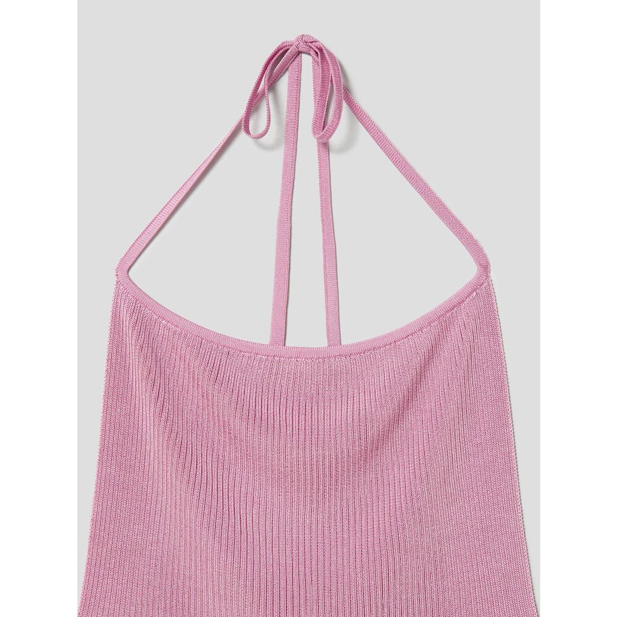 앙개(ANGGAE) Rayon Halterneck Knit Top  Pink