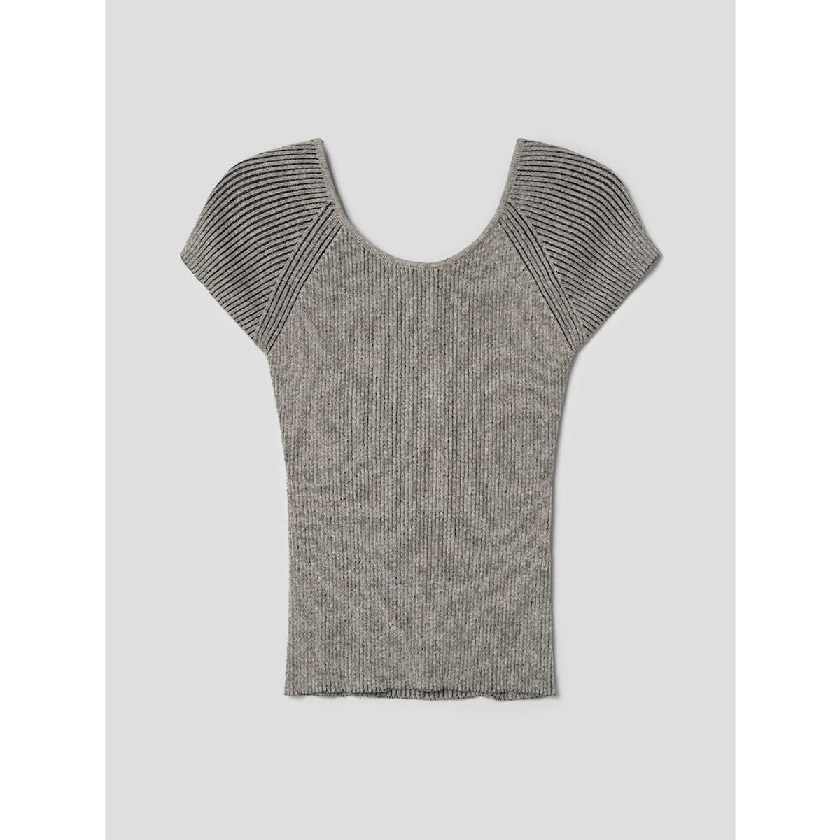 앙개(ANGGAE) TwoTone Backless Pullover  Beige