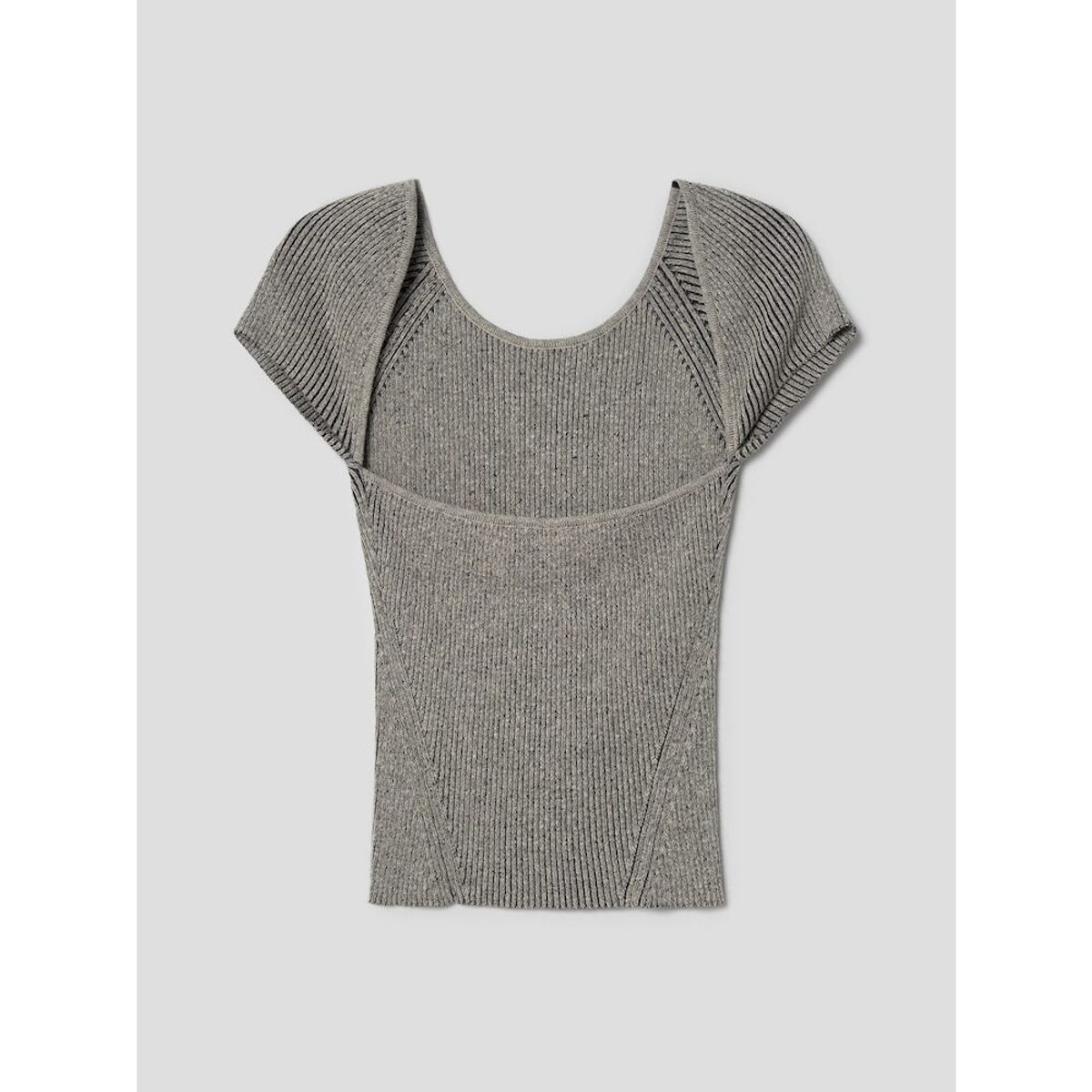 앙개(ANGGAE) TwoTone Backless Pullover  Beige