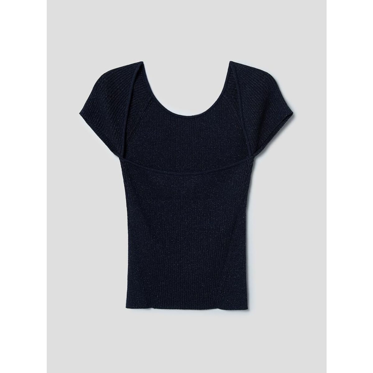 앙개(ANGGAE) TwoTone Backless Pullover  Navy