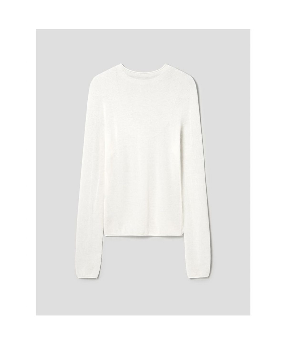 앙개(ANGGAE) Tissue Round Neck Pullover  Ivory