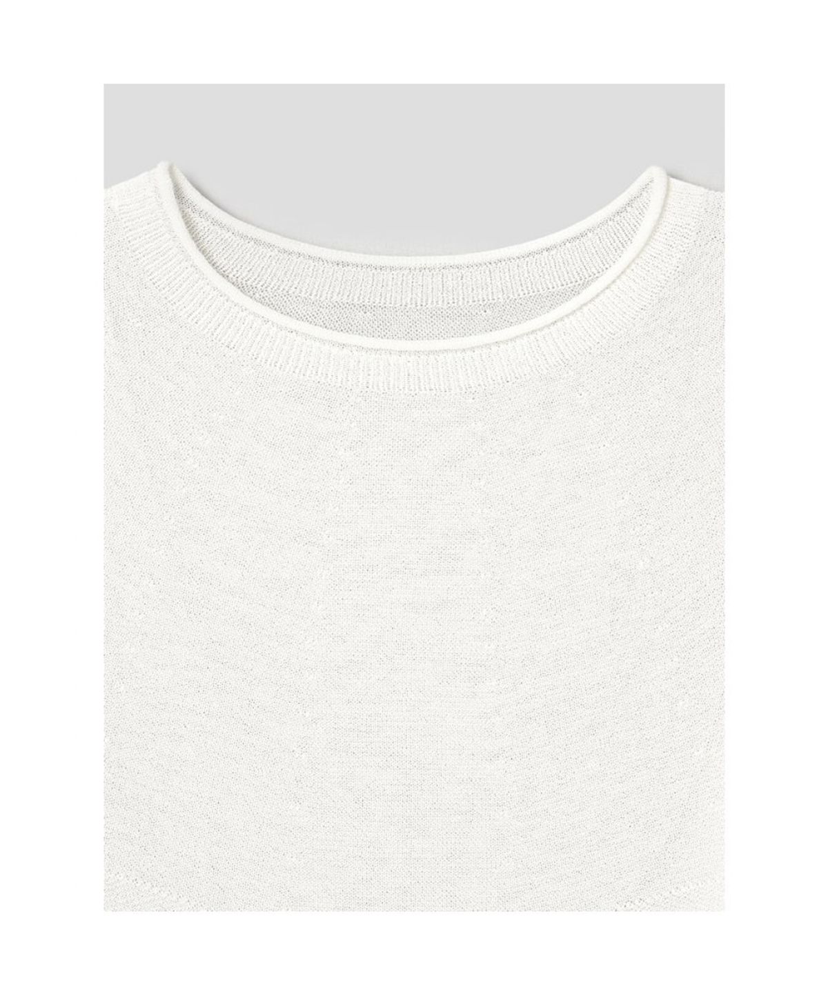 앙개(ANGGAE) Tissue Round Neck Pullover  Ivory