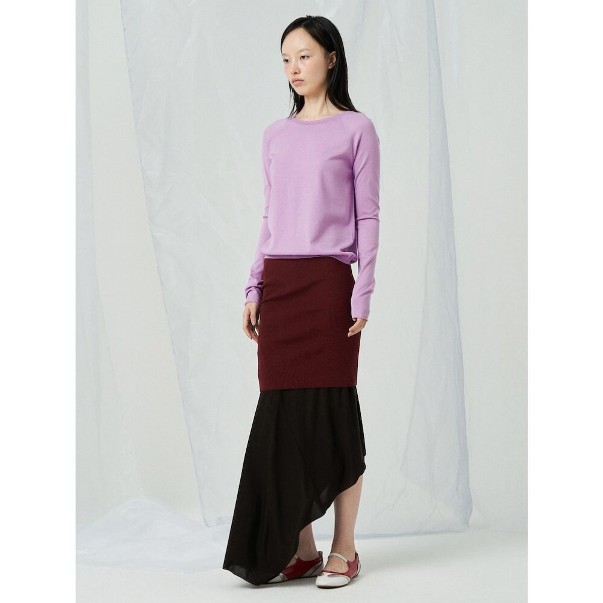 앙개(ANGGAE) Dancer Slit Pullover  Pink