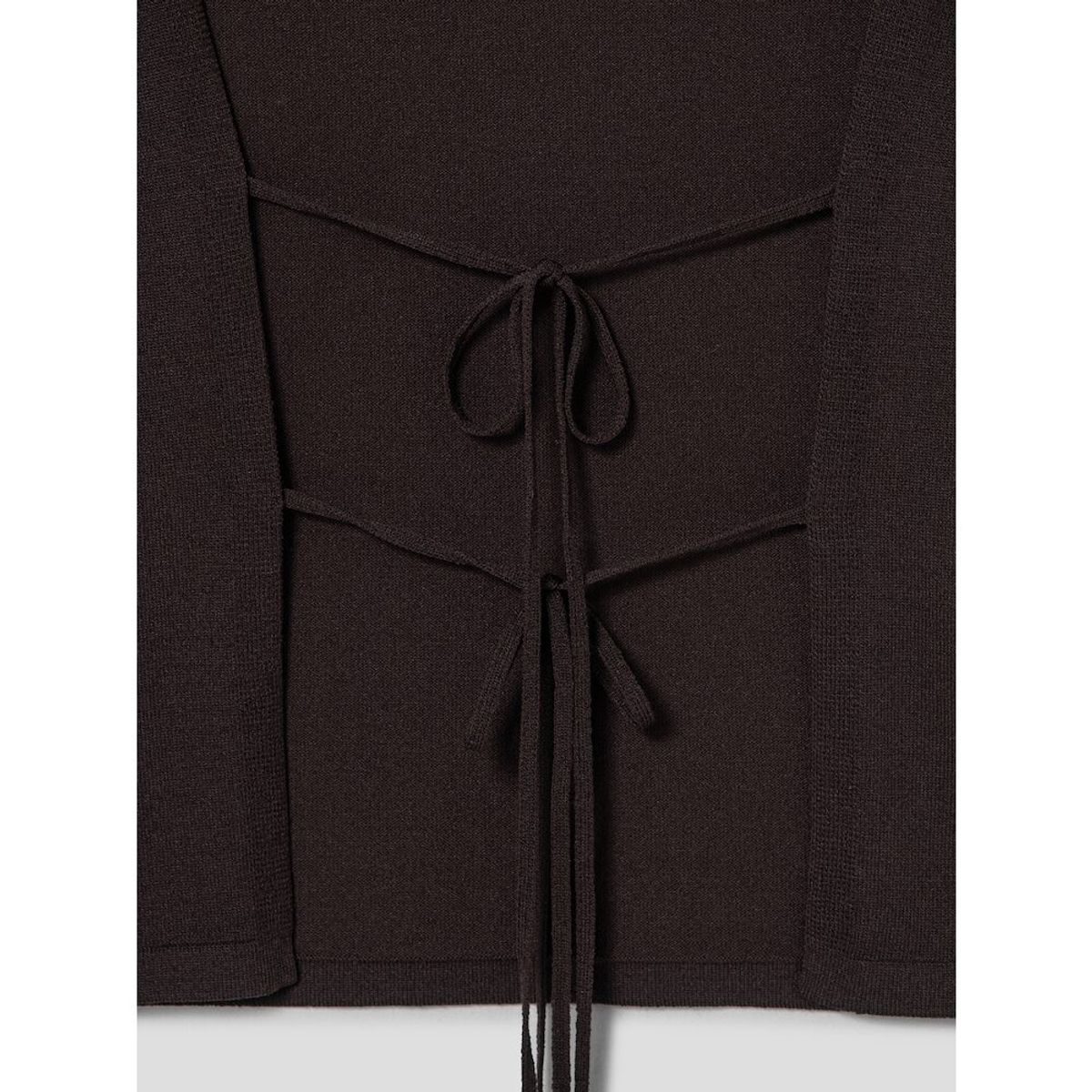 앙개(ANGGAE) Back Ribbon 2Way Pullover  Brown