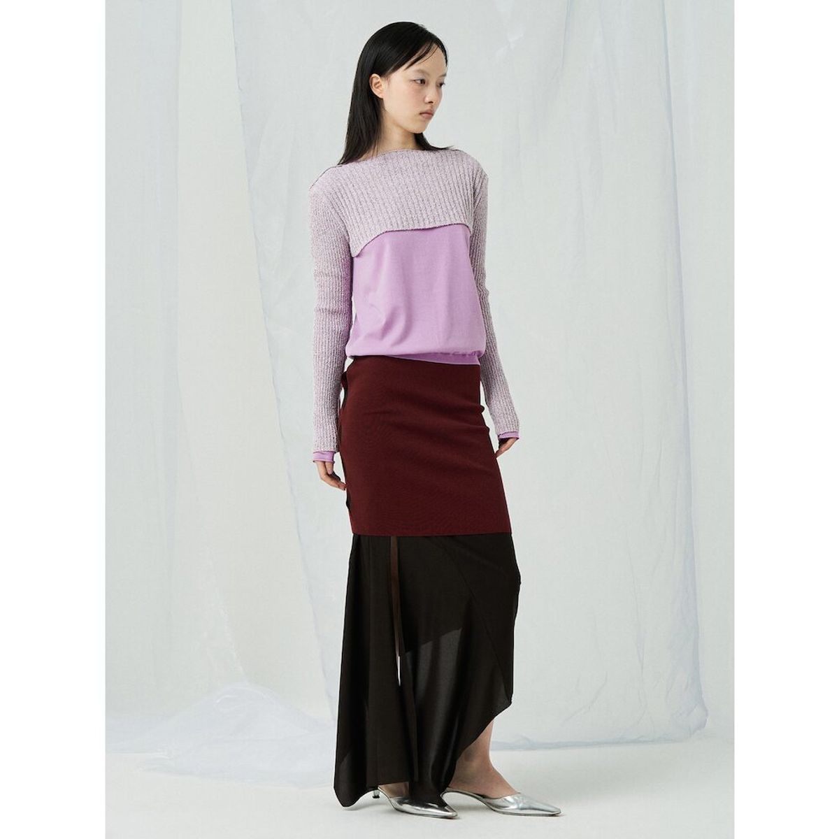 앙개(ANGGAE) Fruit Knit Bolero  Pink