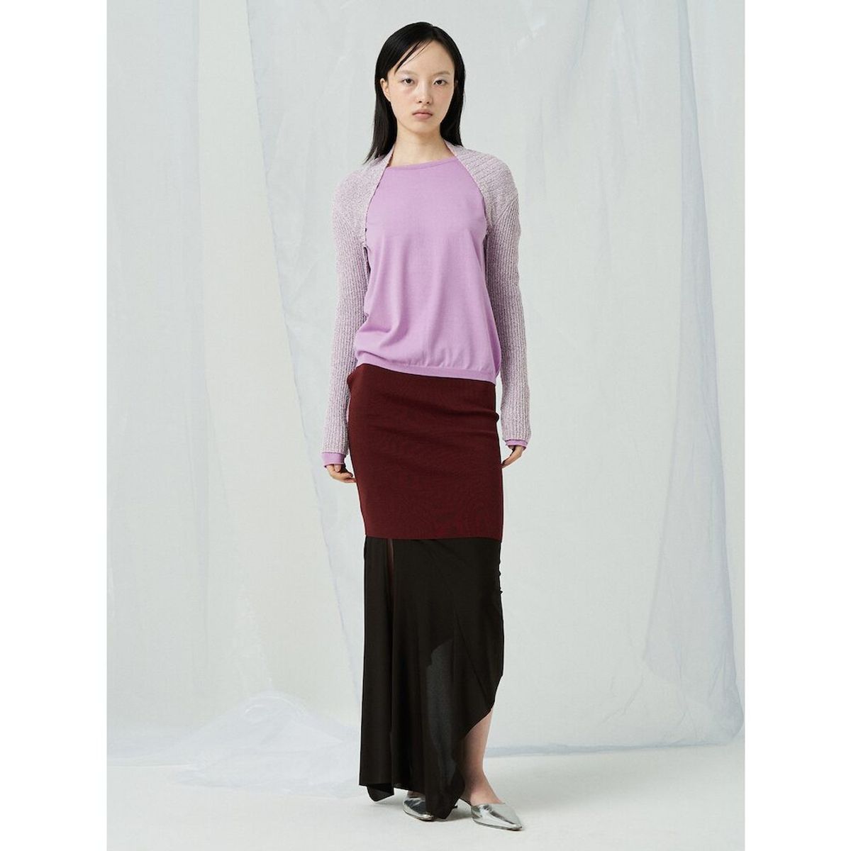 앙개(ANGGAE) Fruit Knit Bolero  Pink