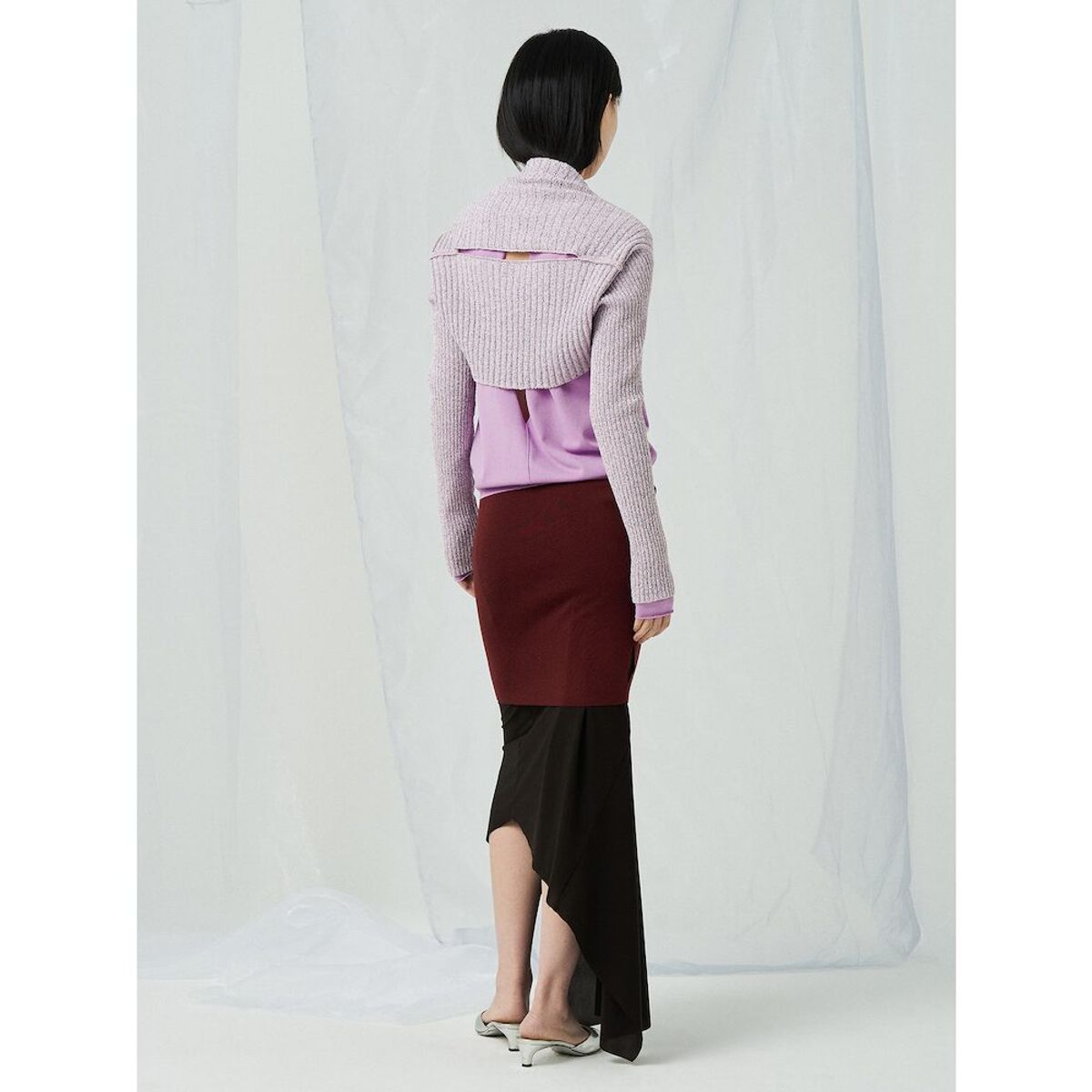 앙개(ANGGAE) Fruit Knit Bolero  Pink