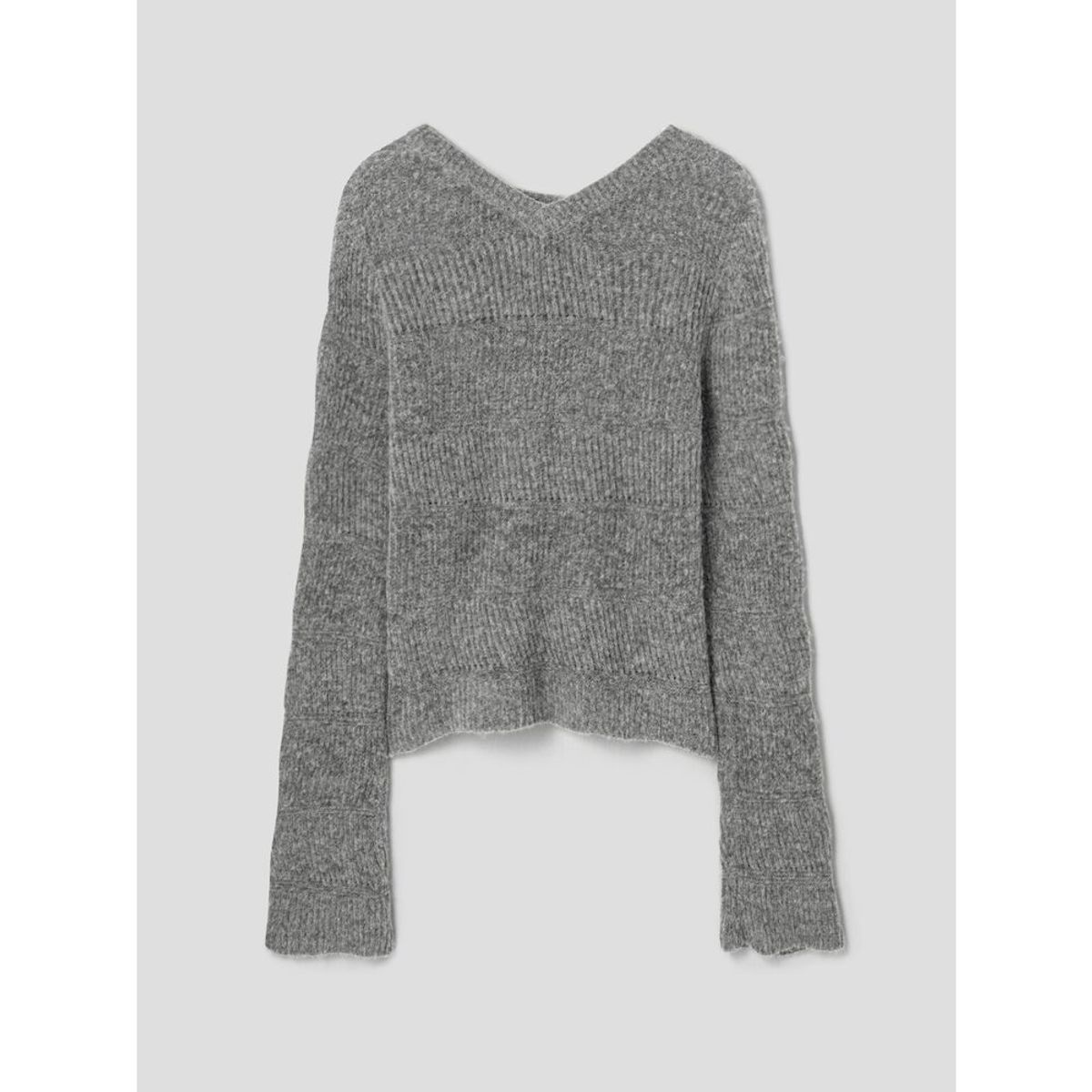 앙개(ANGGAE) Alpaca Blend Round Pullover  Grey