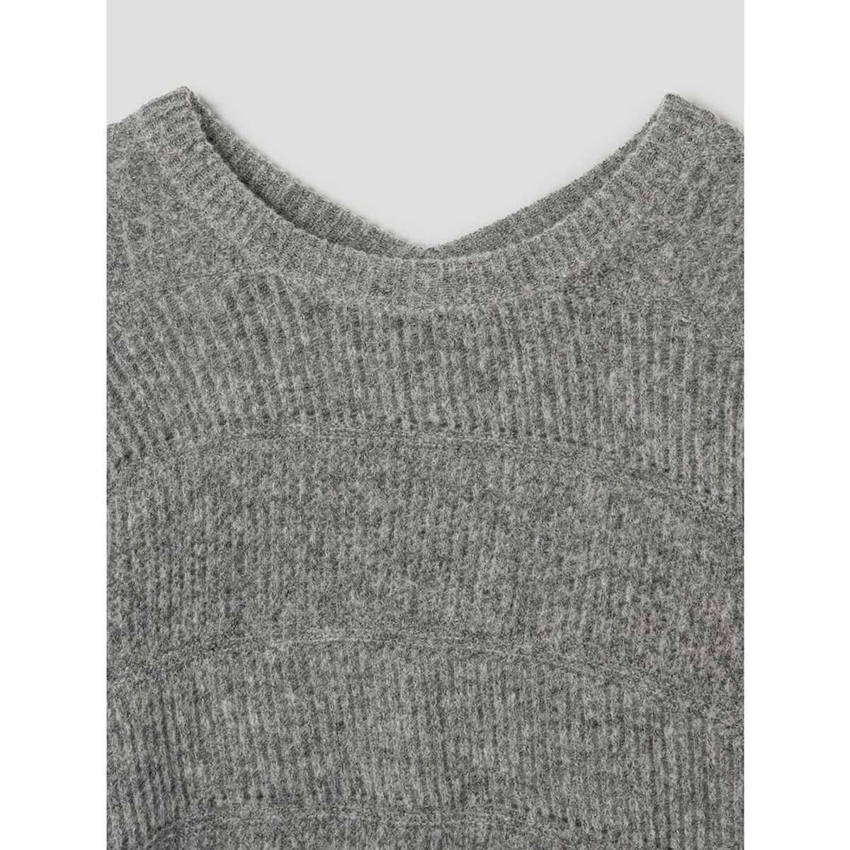 앙개(ANGGAE) Alpaca Blend Round Pullover  Grey