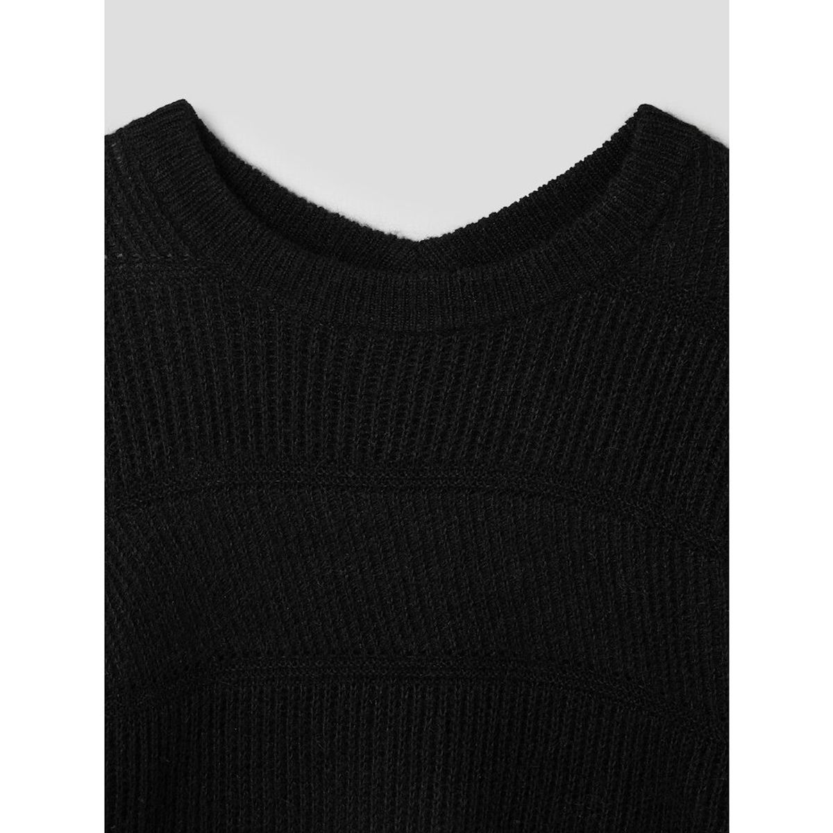앙개(ANGGAE) Alpaca Blend Round Pullover  Black