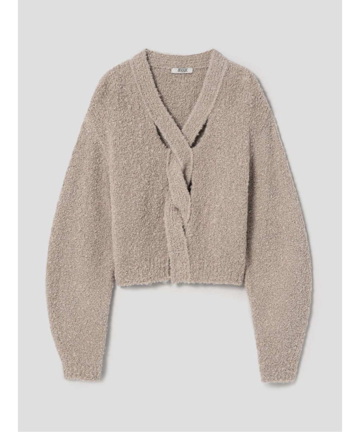 앙개(ANGGAE) Twisted Moss Pullover  Beige