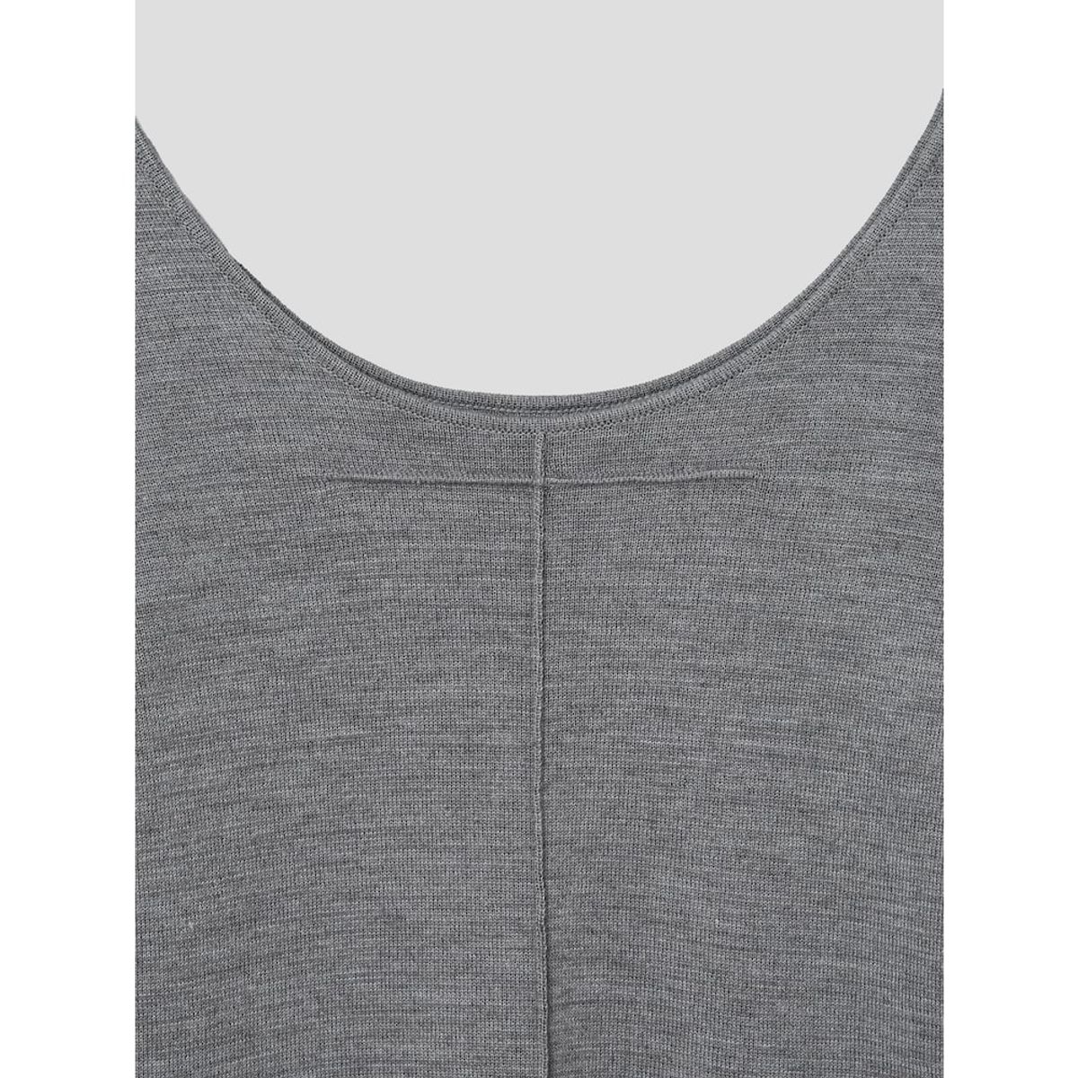 앙개(ANGGAE) Scooped Neck Pullover  Grey