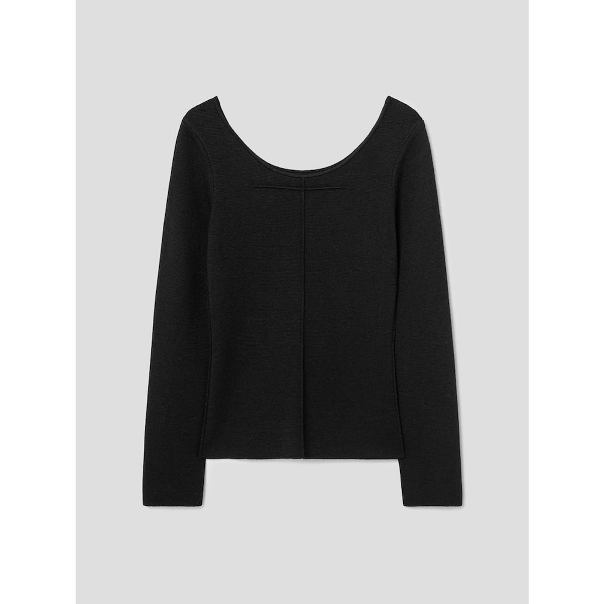 앙개(ANGGAE) Scooped Neck Pullover  Black
