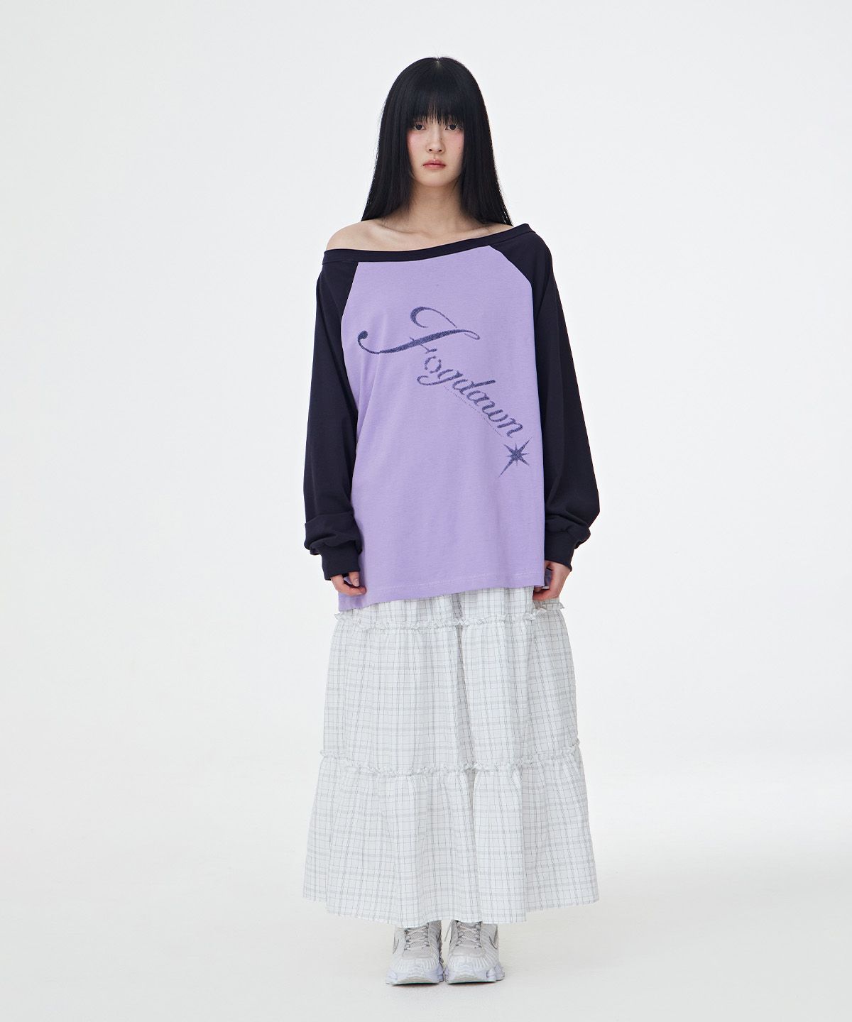 포그던(FOGDAWN) Stardust Raglan Long Sleeve (lavender)