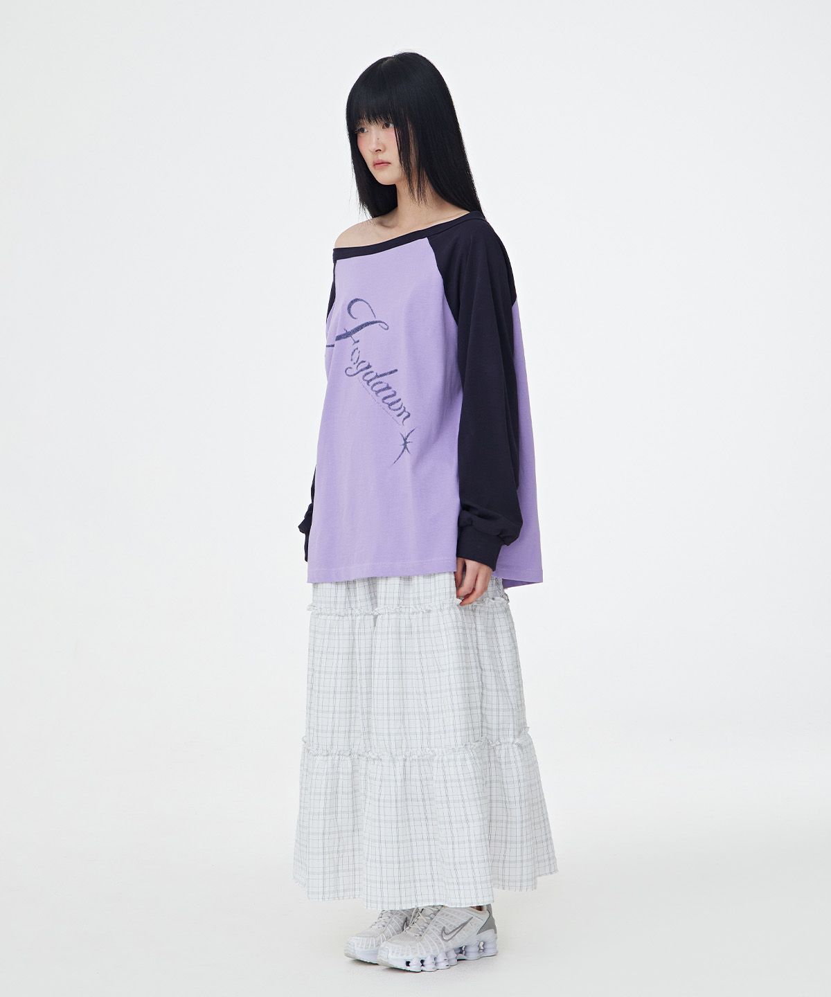 포그던(FOGDAWN) Stardust Raglan Long Sleeve (lavender)