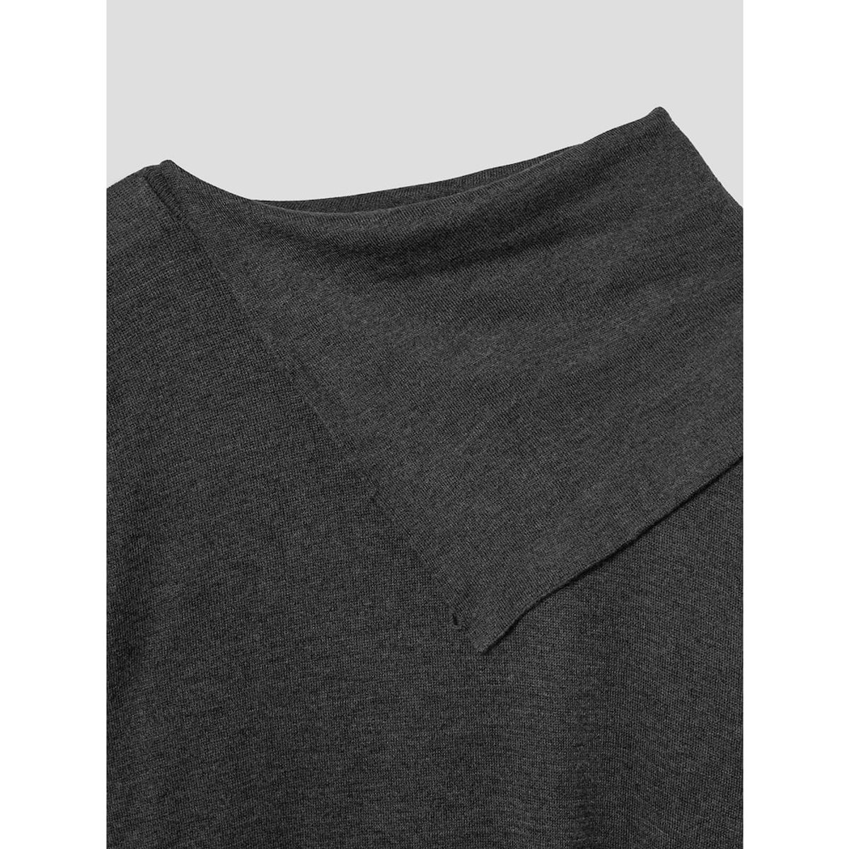 앙개(ANGGAE) Button Fluid Pullover  Ash